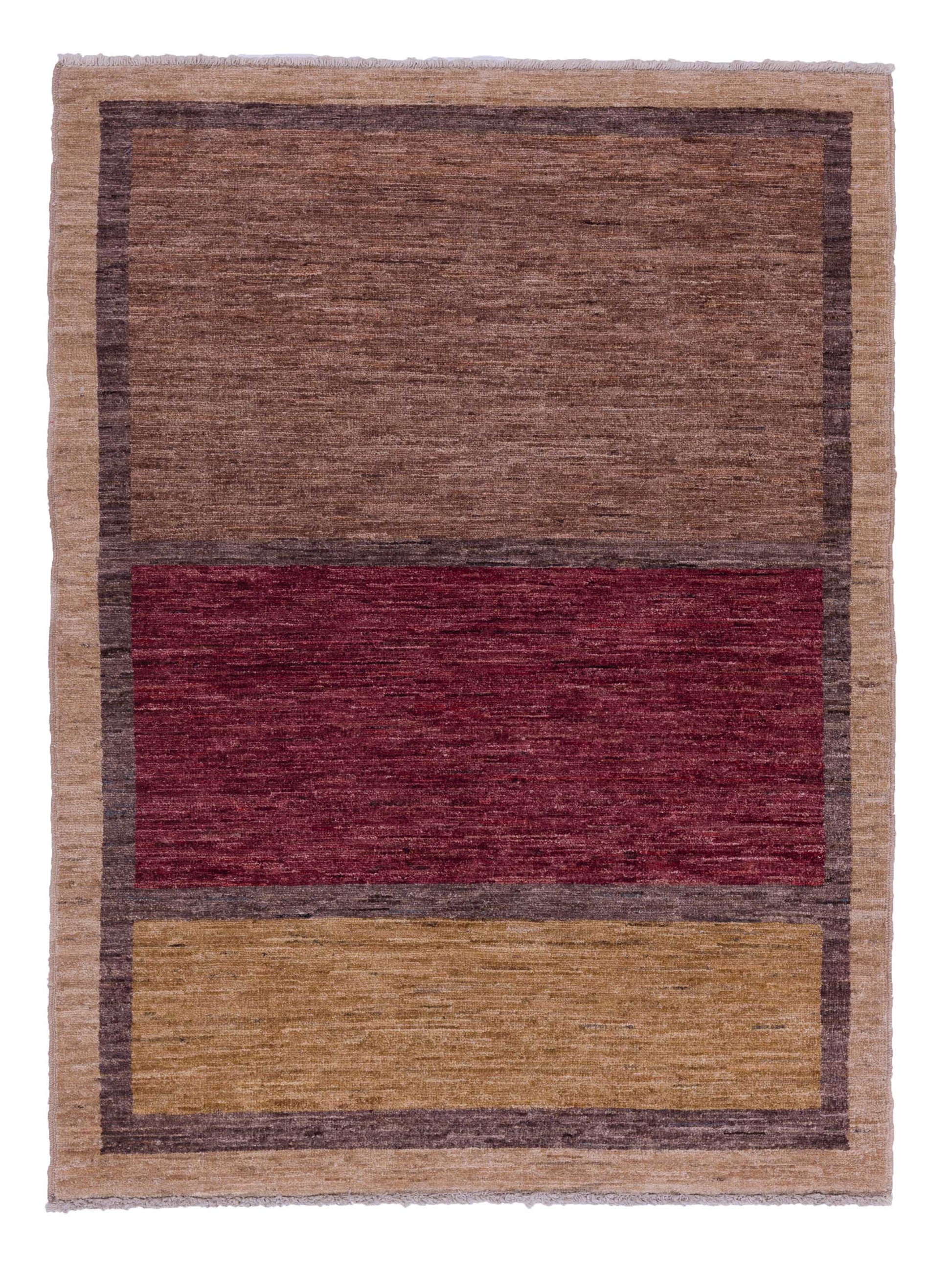 Rajpur Gabbeh  Brown Red Contemporary
