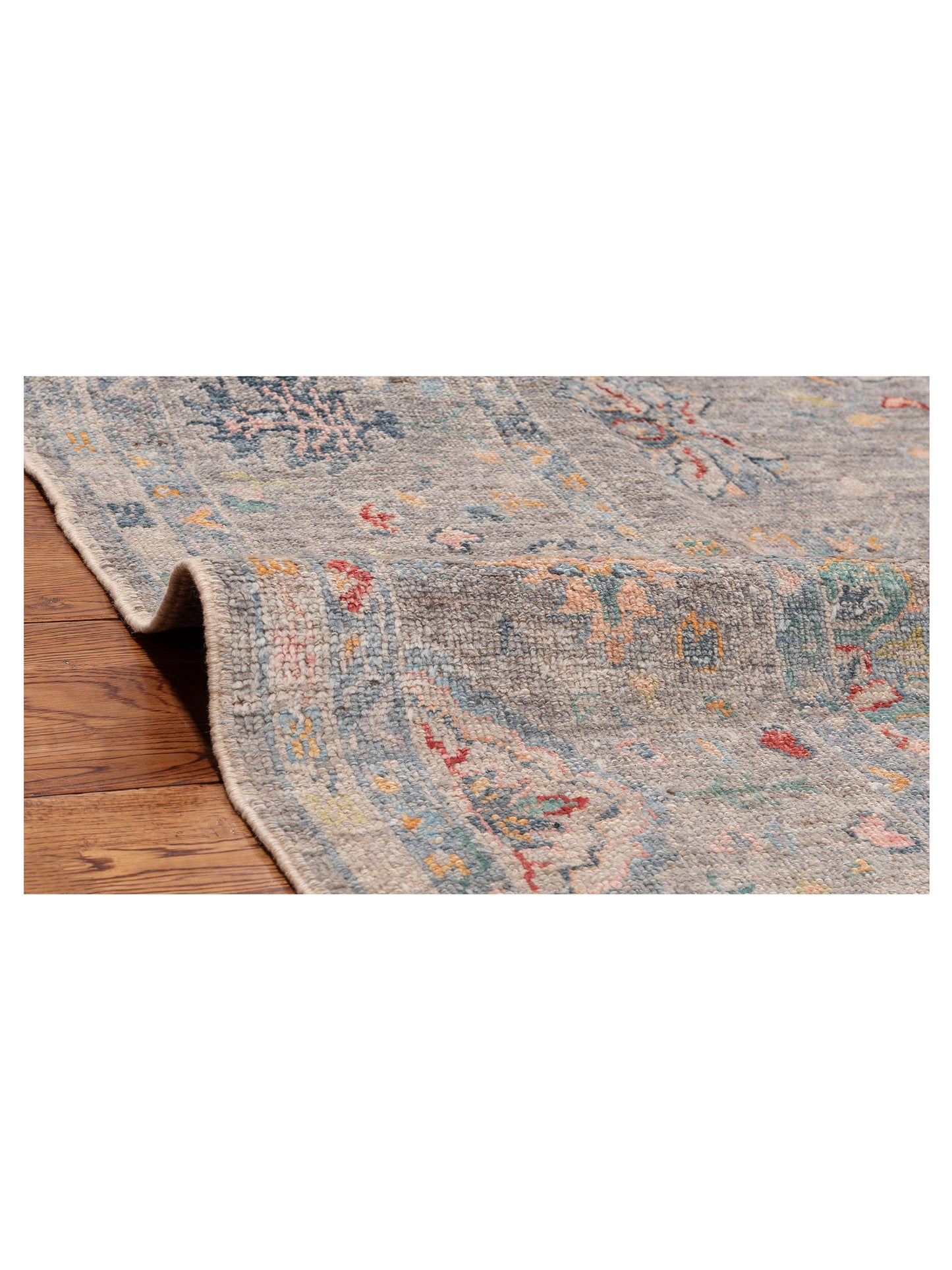 Angora Oushak 153537 Gray Gray 9x11.11 Hand Knotted Rug