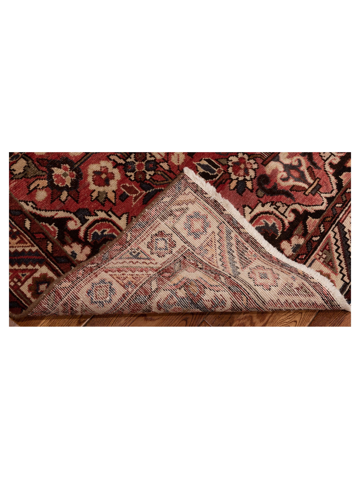 Persian 81294 Brick Ivory 5.3x8.3 Hand Knotted Rug