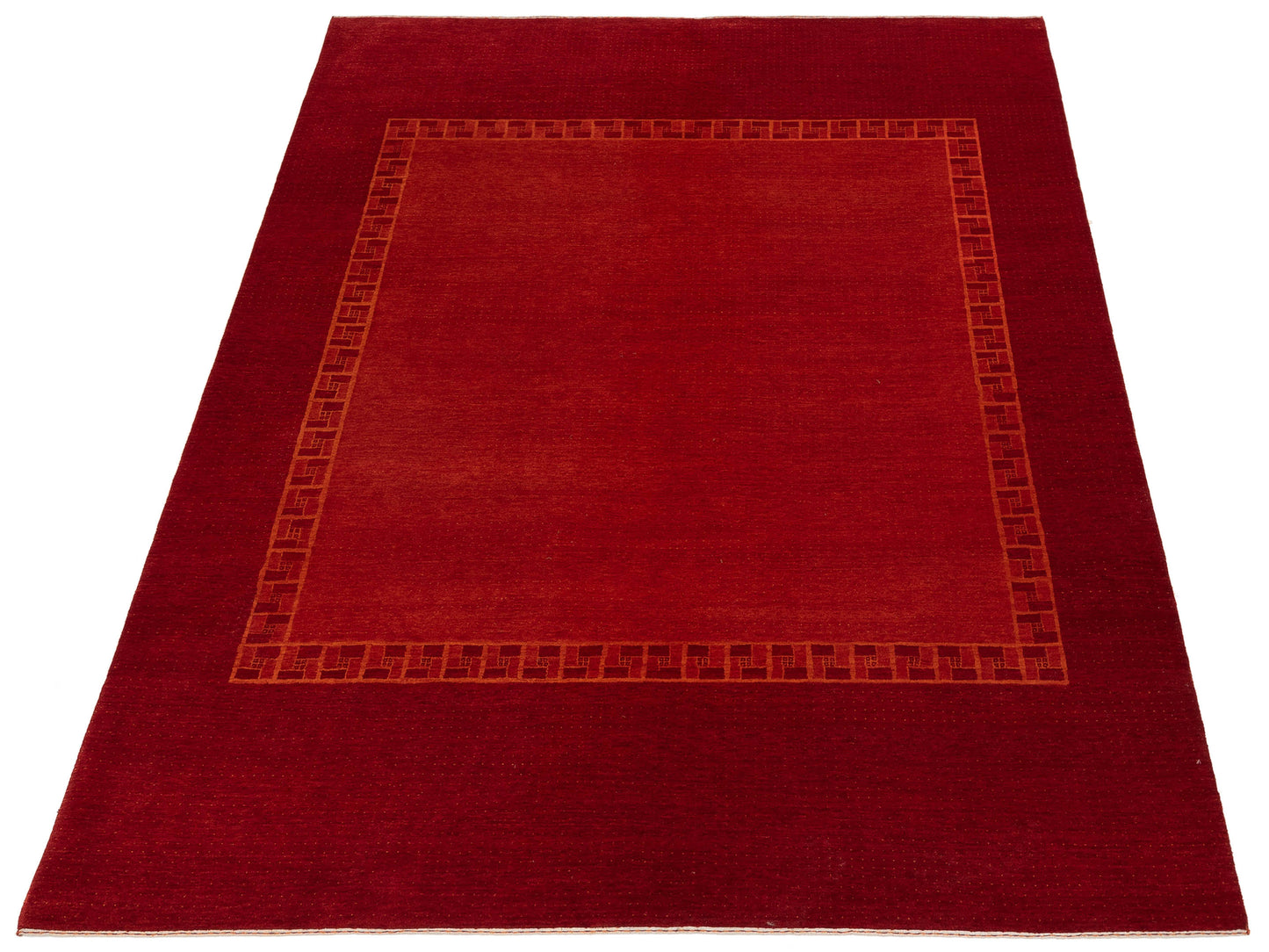 Tibetino 108465 Red 7.9x9.8 Hand Knotted Rug