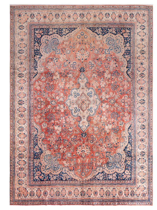 Pasha Persian  Rust Ivory Traditional