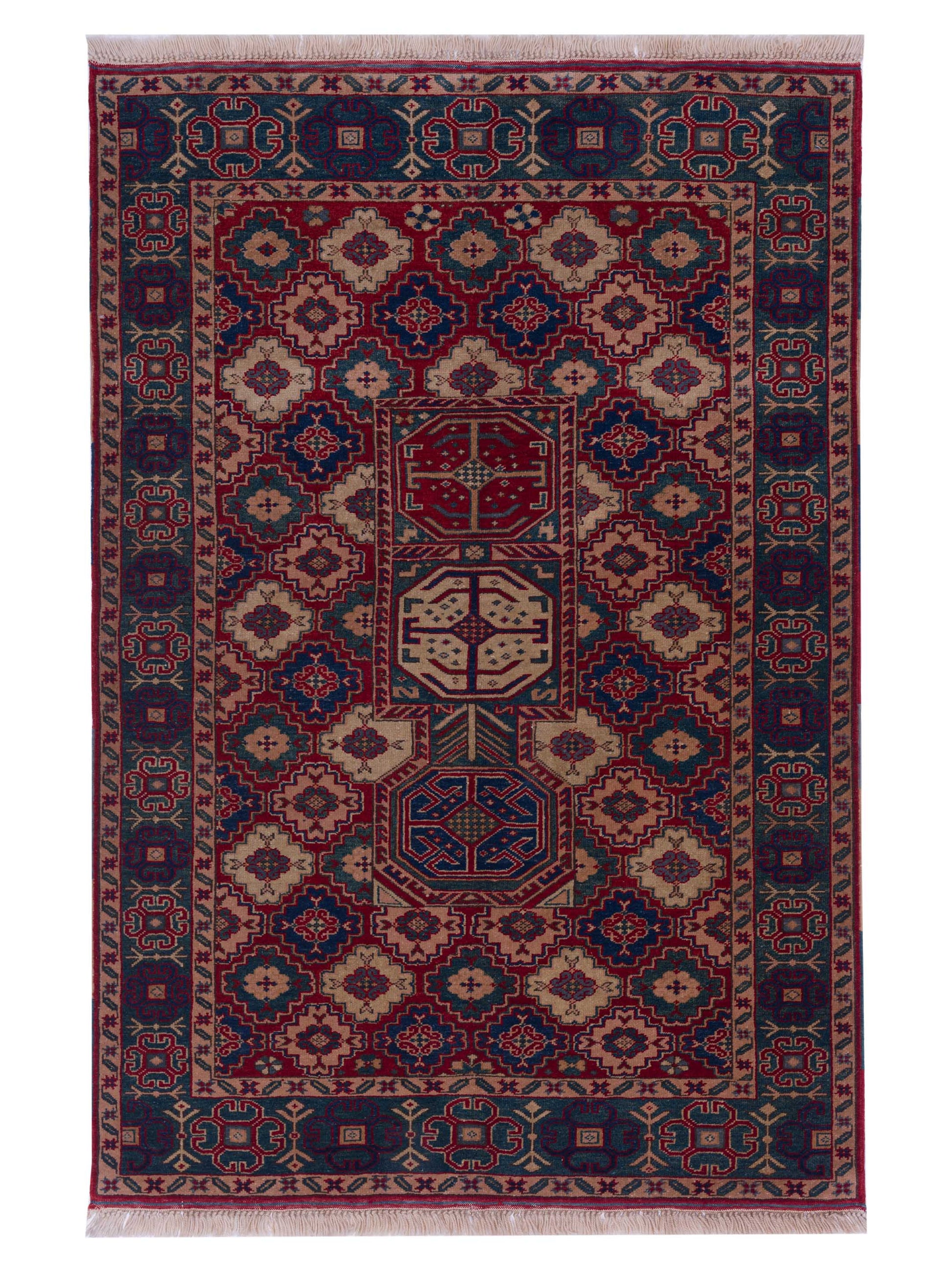 Pasha Turkish Shirwan  Red Green Traditional