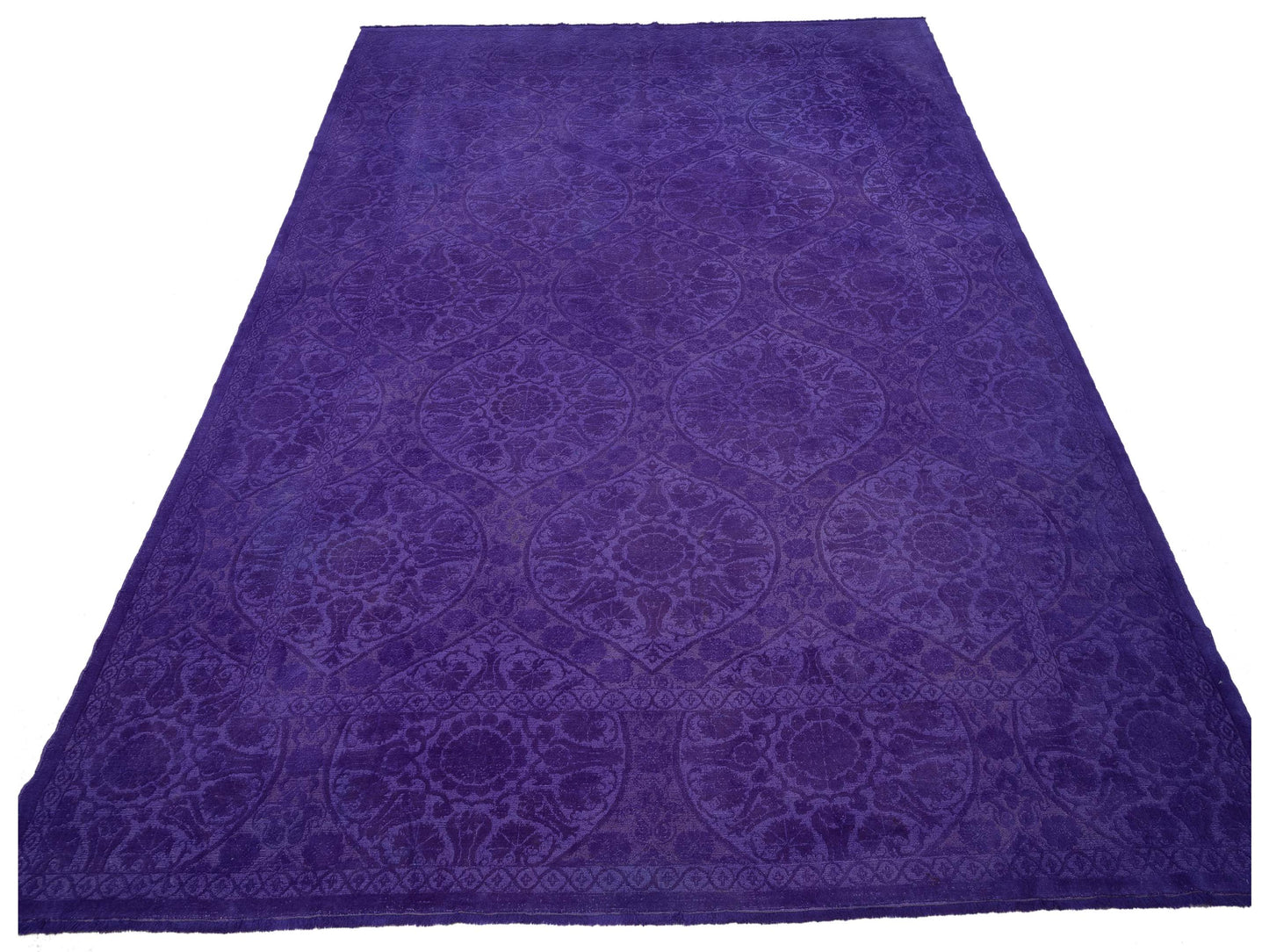 Color Bouquet 108861 Purple Purple 10.4x13.5 Hand Knotted Rug