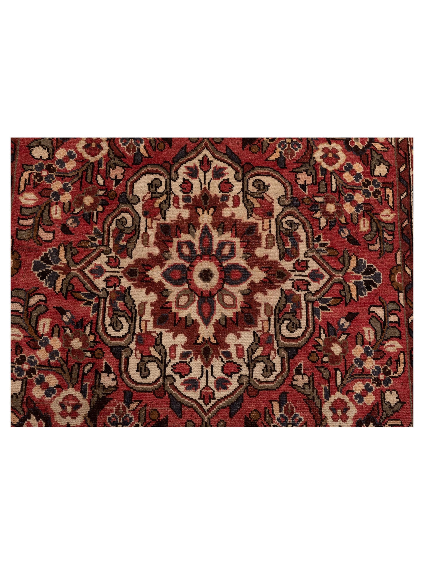 Persian 81294 Brick Ivory 5.3x8.3 Hand Knotted Rug
