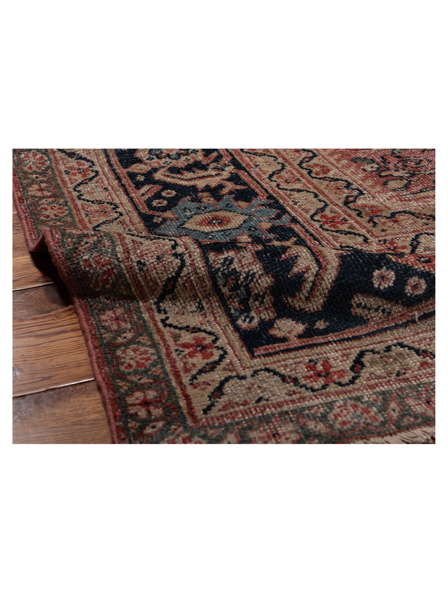 Persian 108080 Pink Navy 10.4x17 Hand Knotted Rug