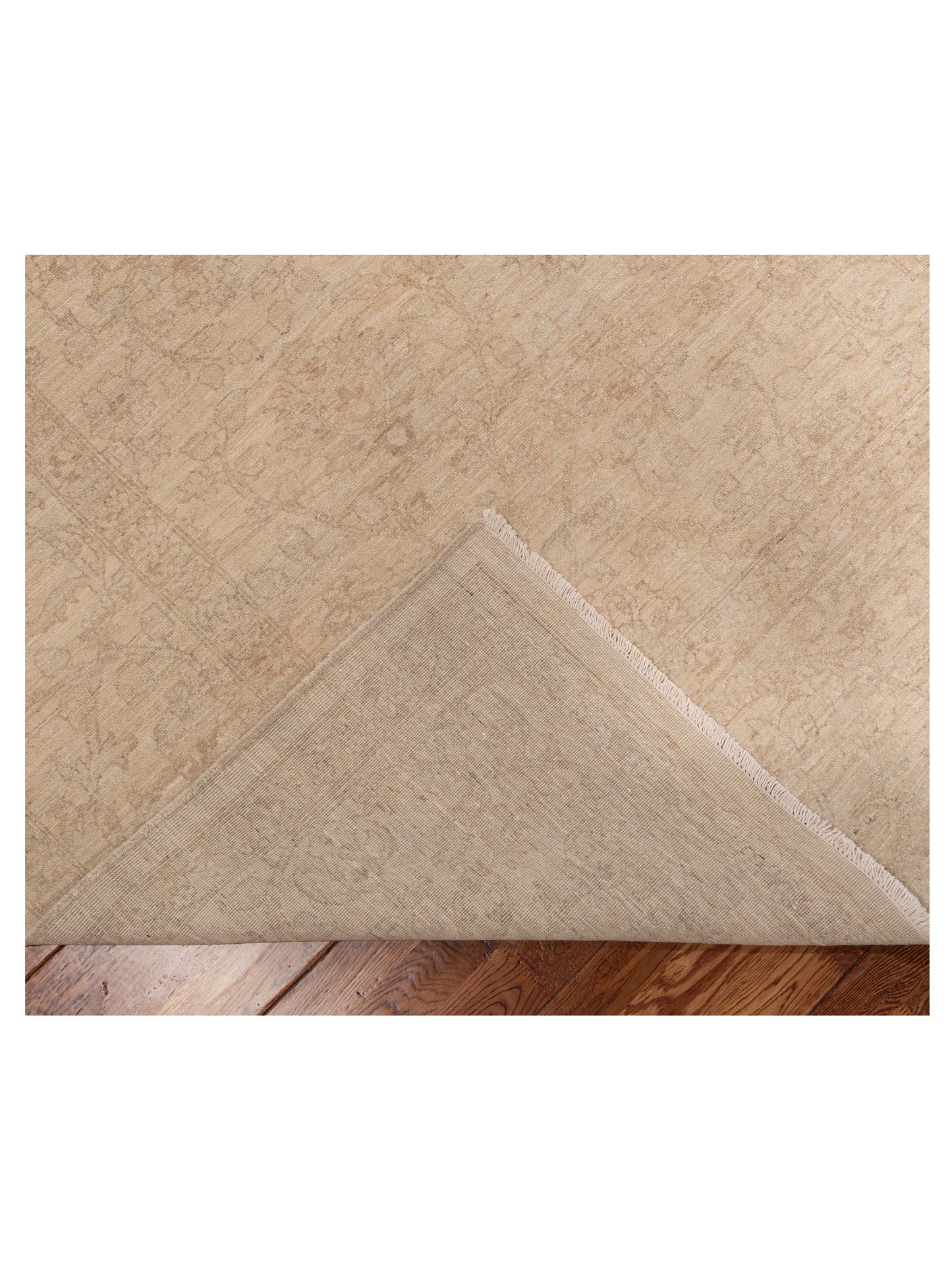 Laila 108802 Cream Cream 9x12.1 Hand Knotted Rug