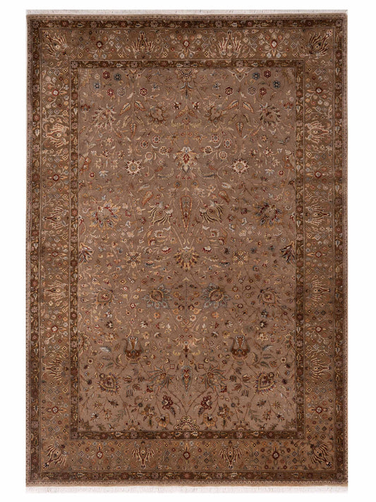 Rajpur Imperial Silk  Brown Gold Traditional