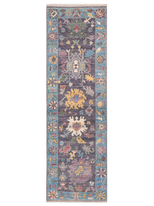 Pasha Anadol Oushak  Purple Blue Traditional