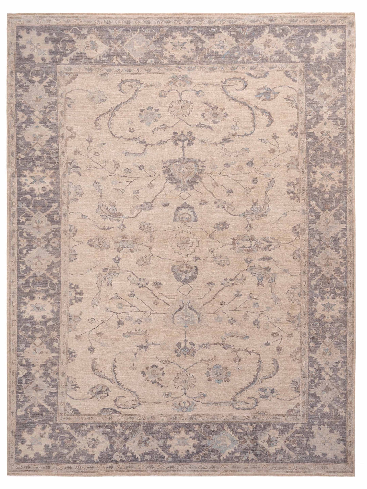 Anadol Angora Oushak  Ivory Gray Traditional