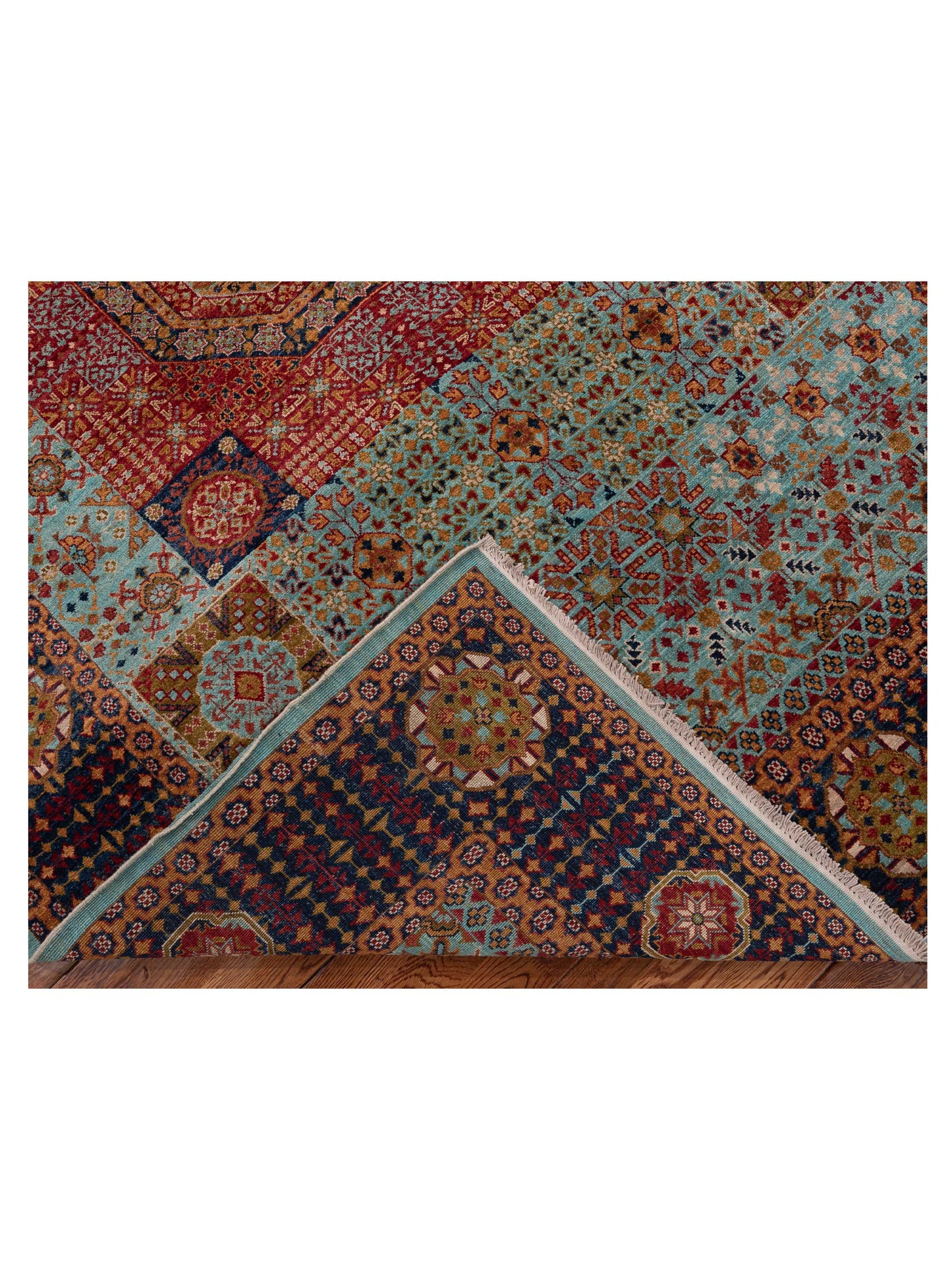 Artisan Mamluk 154750 Blue Charcoal 5.7x8.3 Hand Knotted Rug