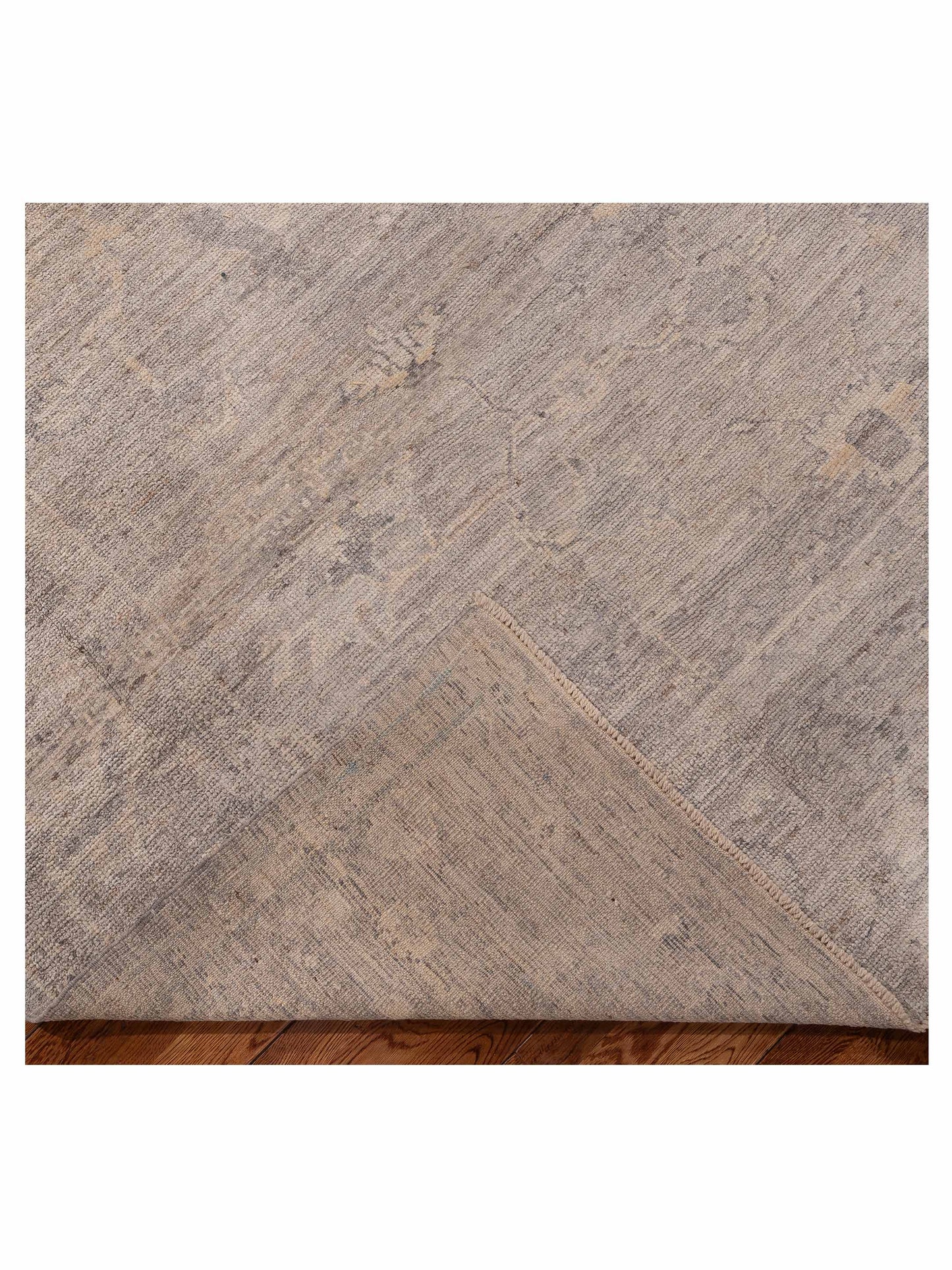 Angora Oushak 156230 Gray Gray 8x9.8 Hand Knotted Rug