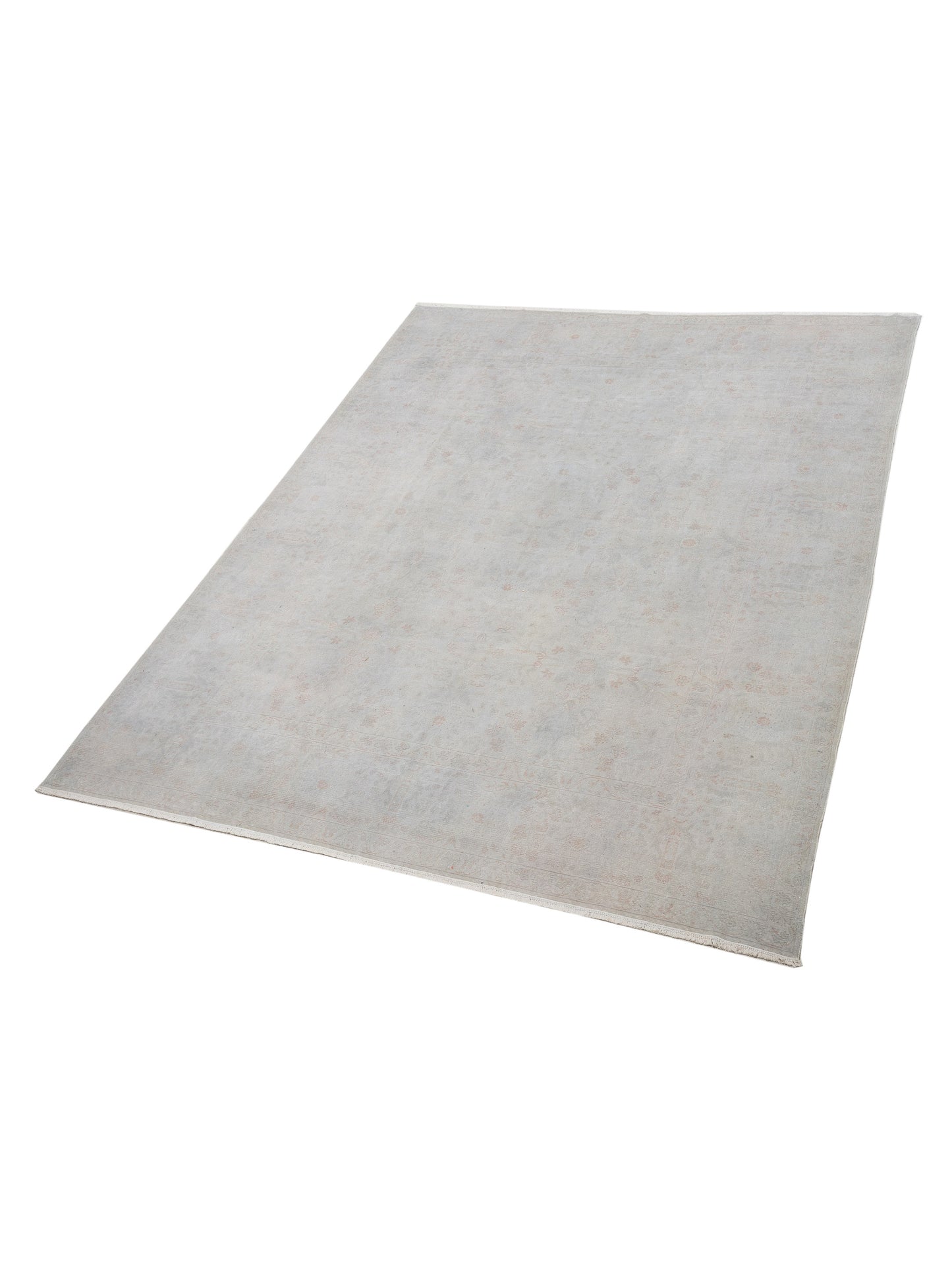 Vintage 107435 Silver 8.11x11.4 Hand Knotted Rug