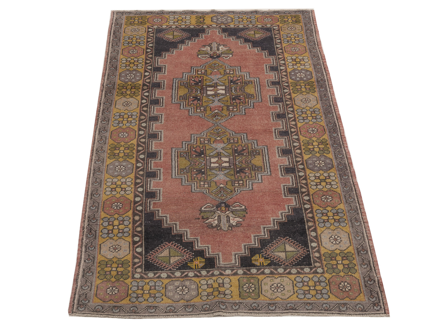 Old Anatolian 154154 Rust Gold 4x7.5 Hand Knotted Rug
