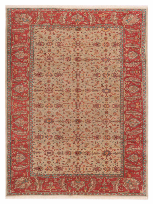 Pasha Antique Loom  Ivory Rust Transitional