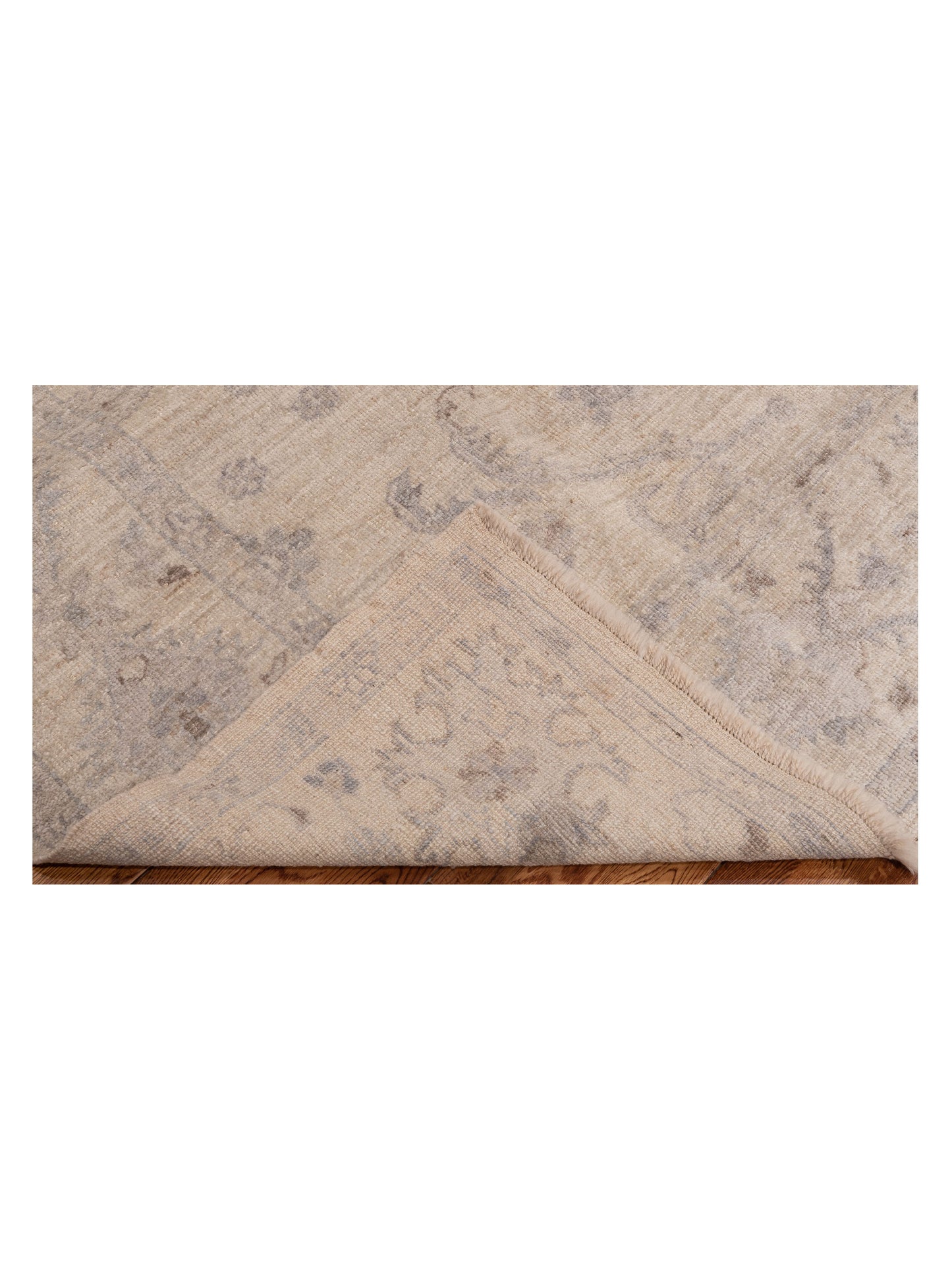 Angora Oushak 123650 Ivory Ivory 7.10x9 Hand Knotted Rug