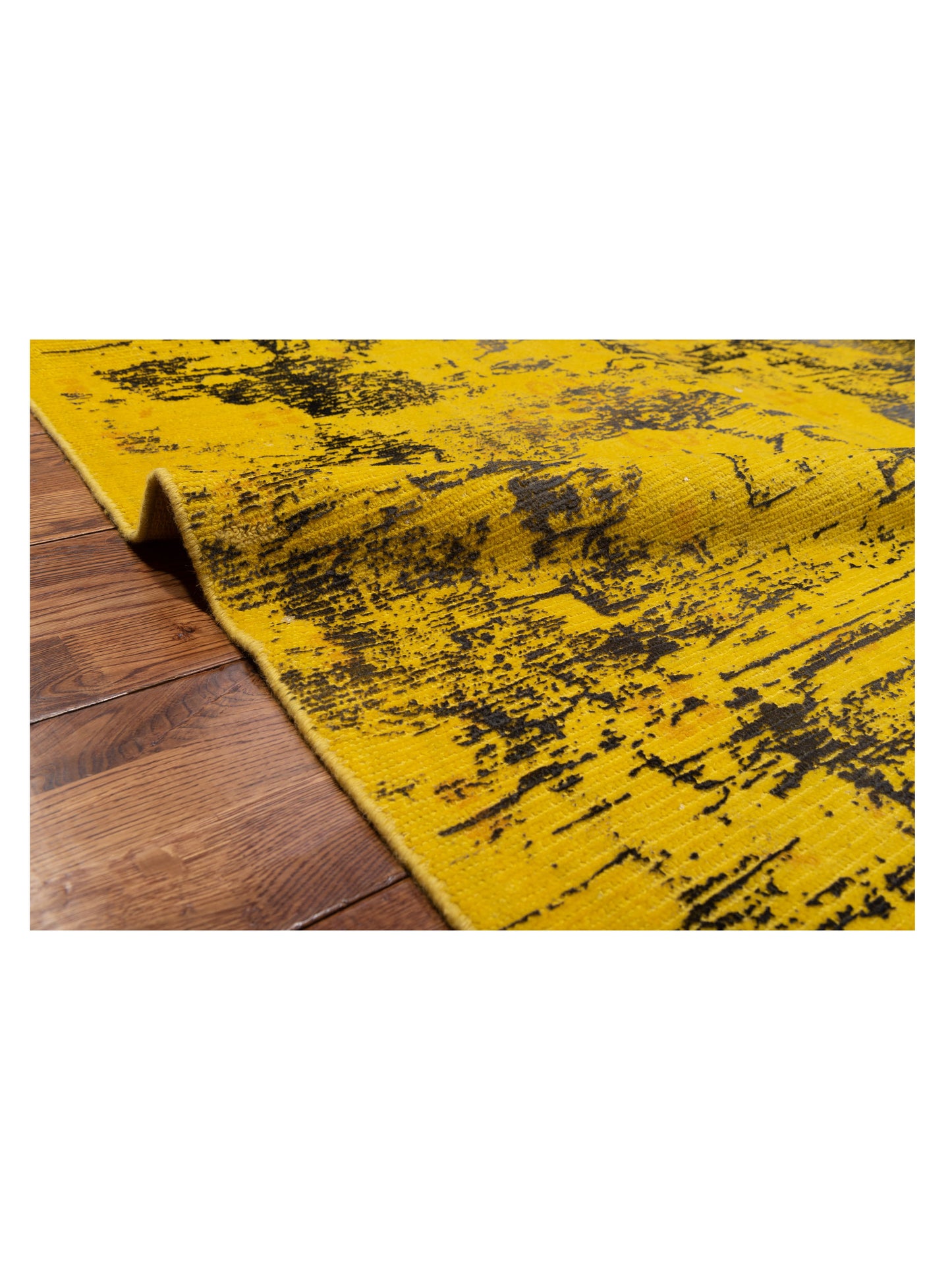Vintage 107536 Yellow 8.11x11.5 Hand Knotted Rug