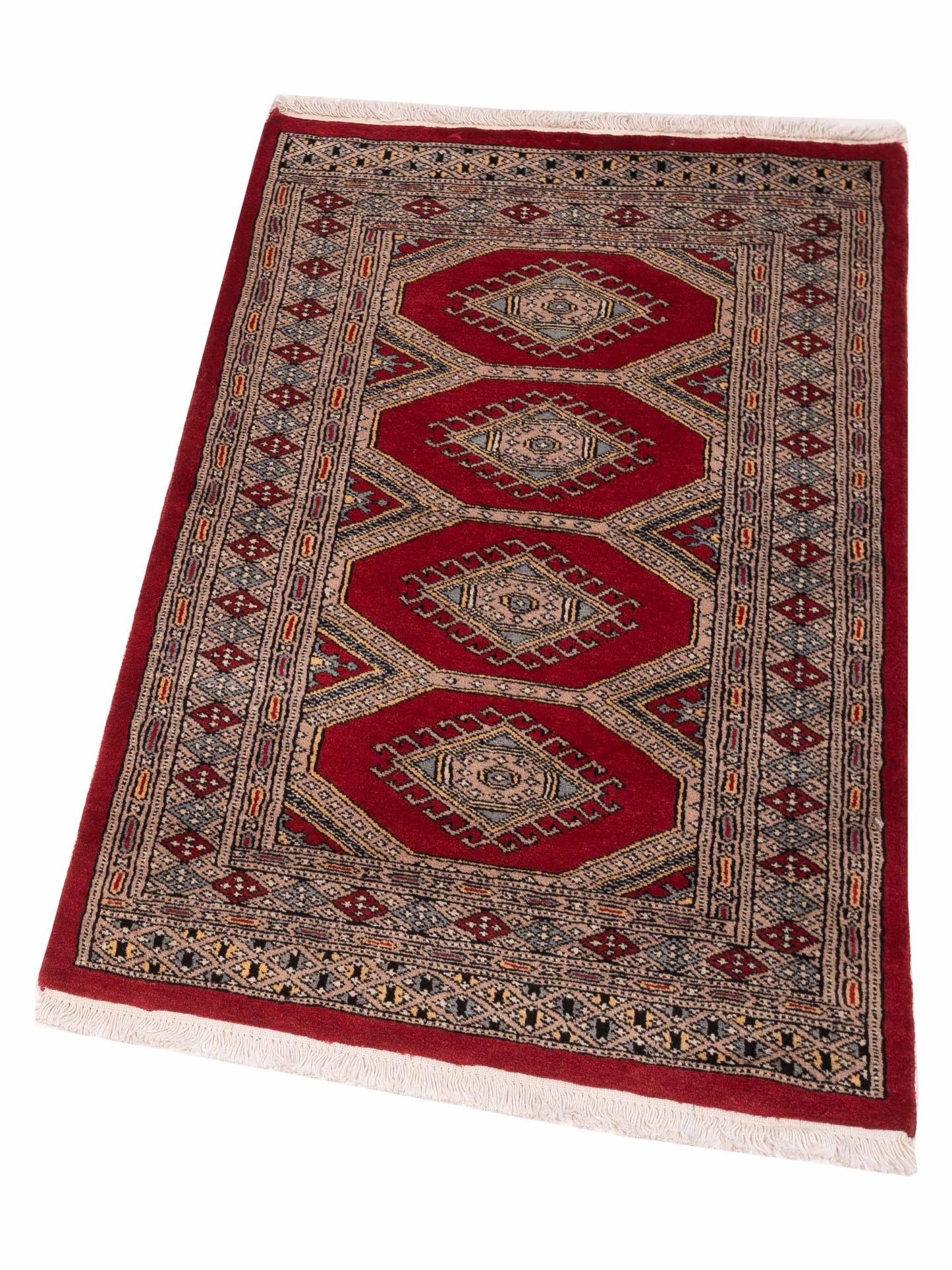Bokhara 146611 Red Silver 2.7x4.3 Hand Knotted Rug