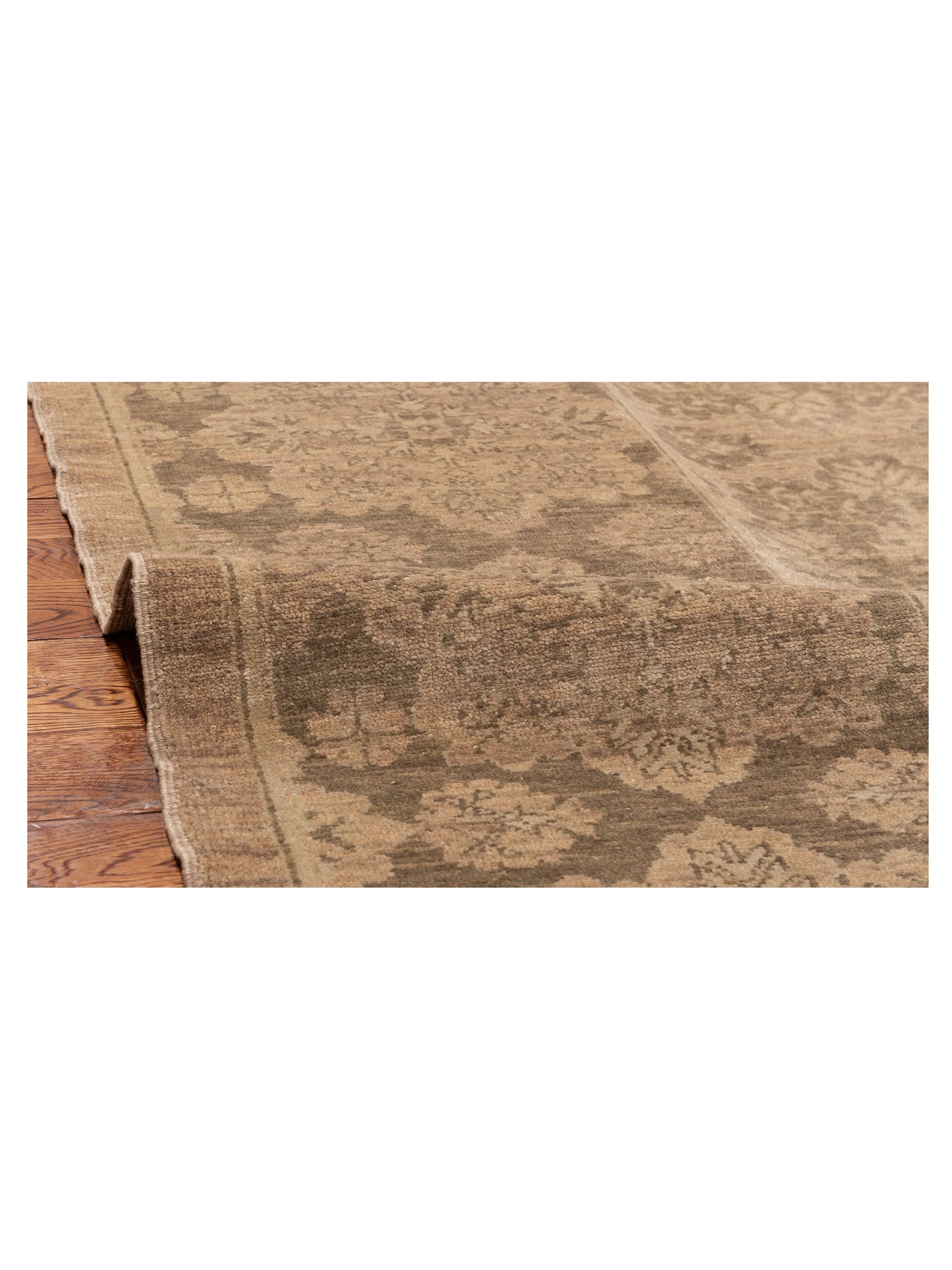 Yasemin Damar Beige Green 9.3x11.10 Hand Knotted Rug