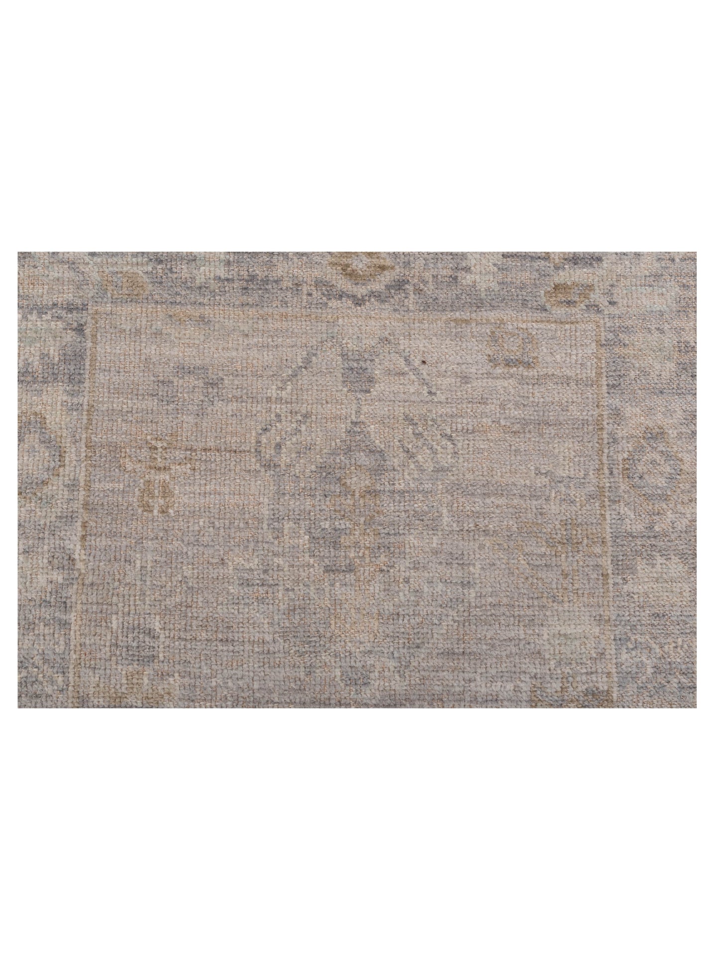 Angora Oushak 149470 Gray Gray 2.8x9.9 Hand Knotted Rug