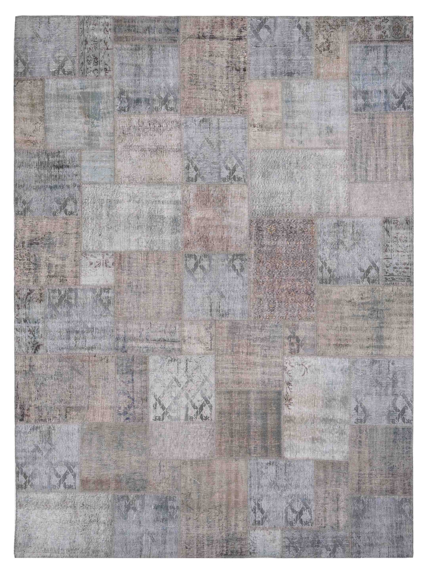 Pasha Turkish Vestige Patchwork  Aqua  Contemporary
