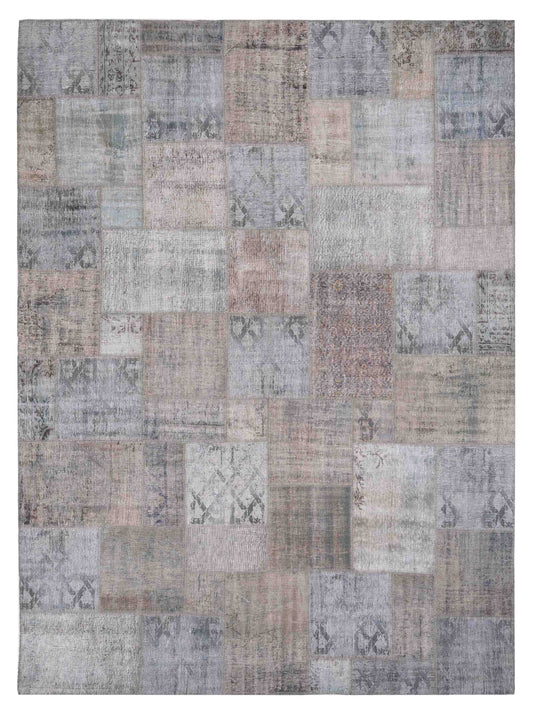Pasha Turkish Vestige Patchwork  Aqua  Contemporary