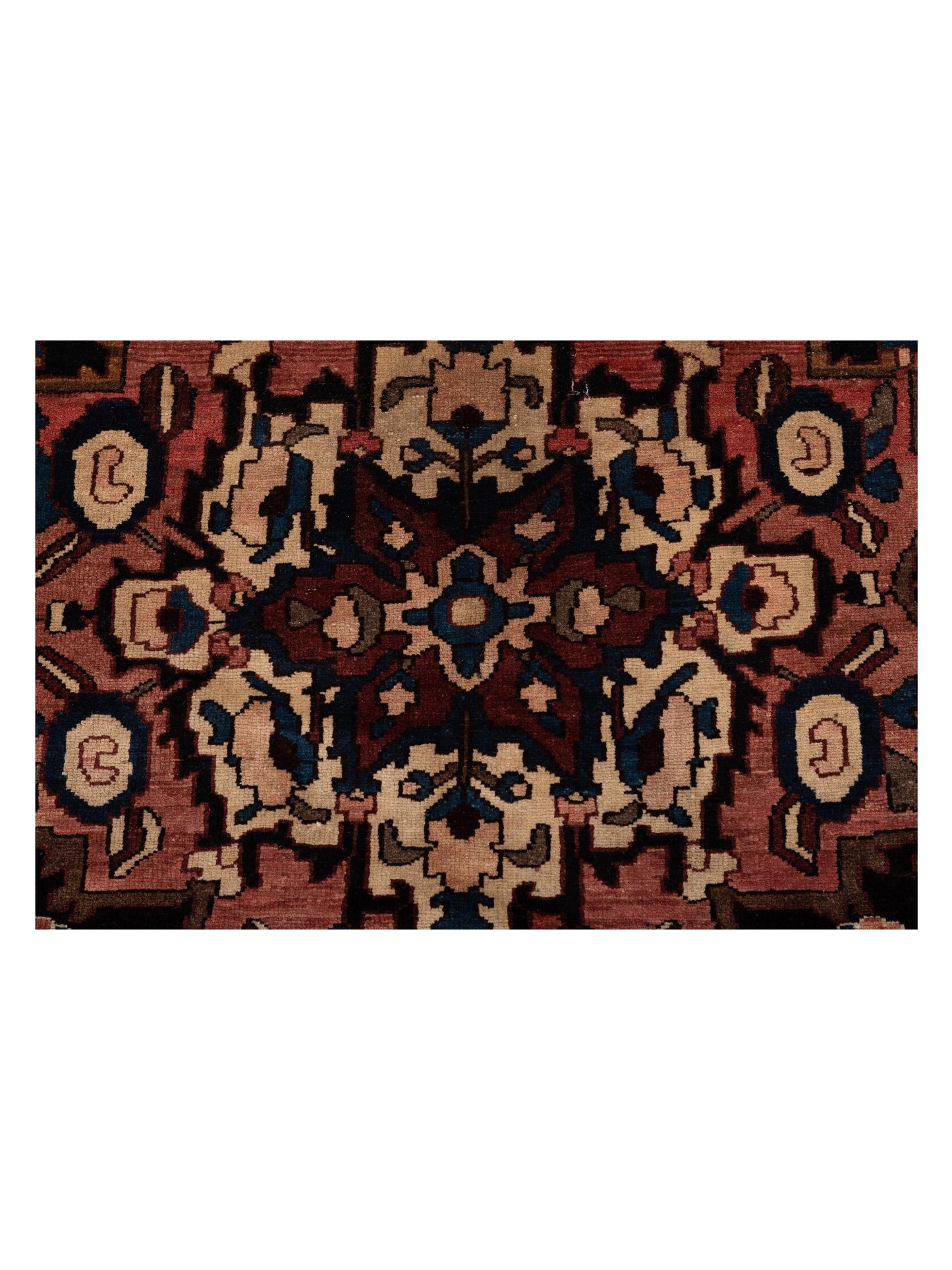 Persian 81330 Pink Ivory 10.6x13.2 Hand Knotted Rug