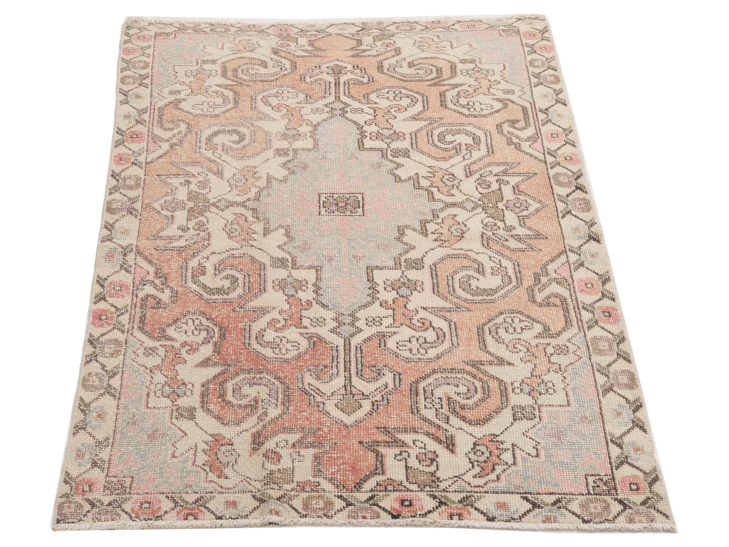 Old Anatolian 154152 Pink Beige 4.6x7.5 Hand Knotted Rug