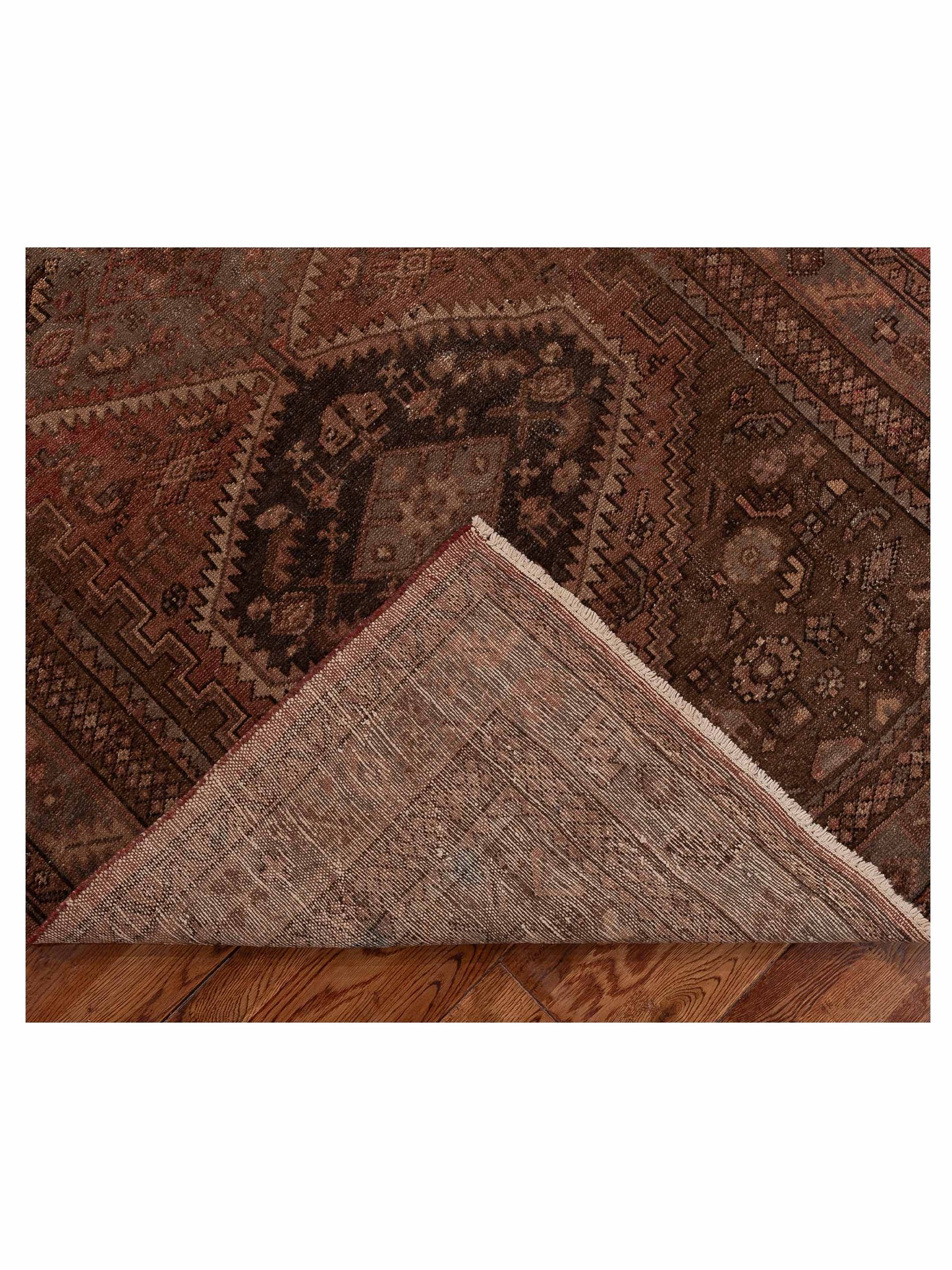 Antique Heirloom 147323 Brick Brown 4.3x7 Hand Knotted Rug