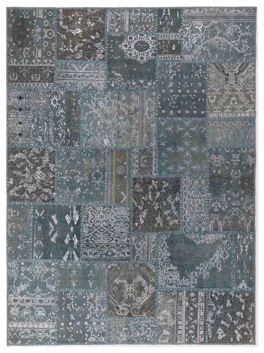 Pasha Turkish Vestige Patchwork  Blue  Contemporary