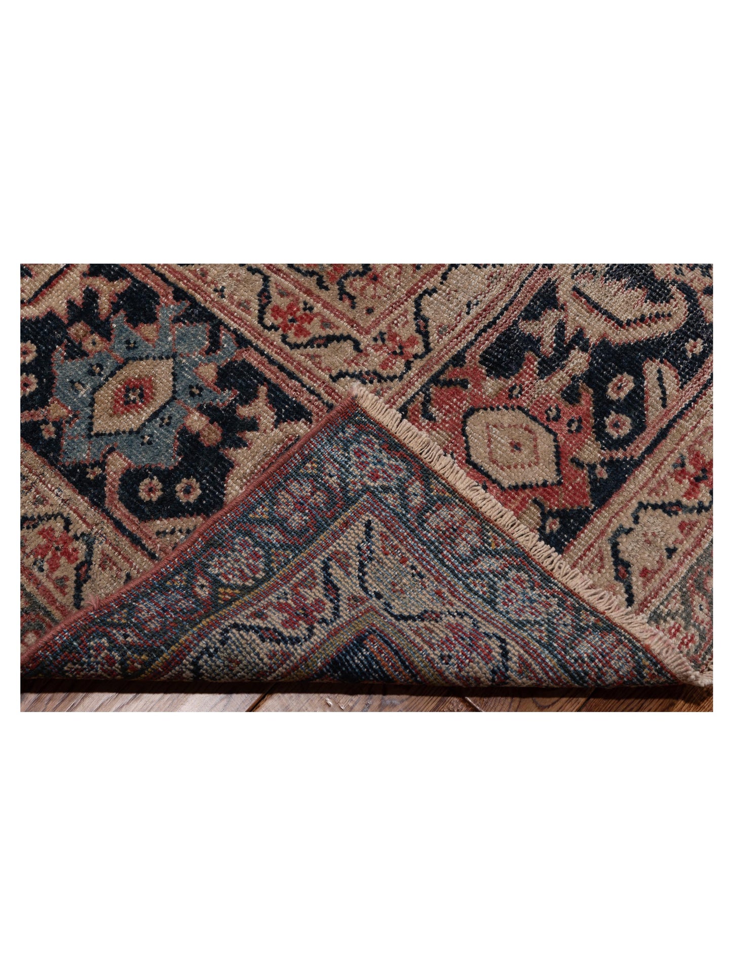 Persian 108080 Pink Navy 10.4x17 Hand Knotted Rug