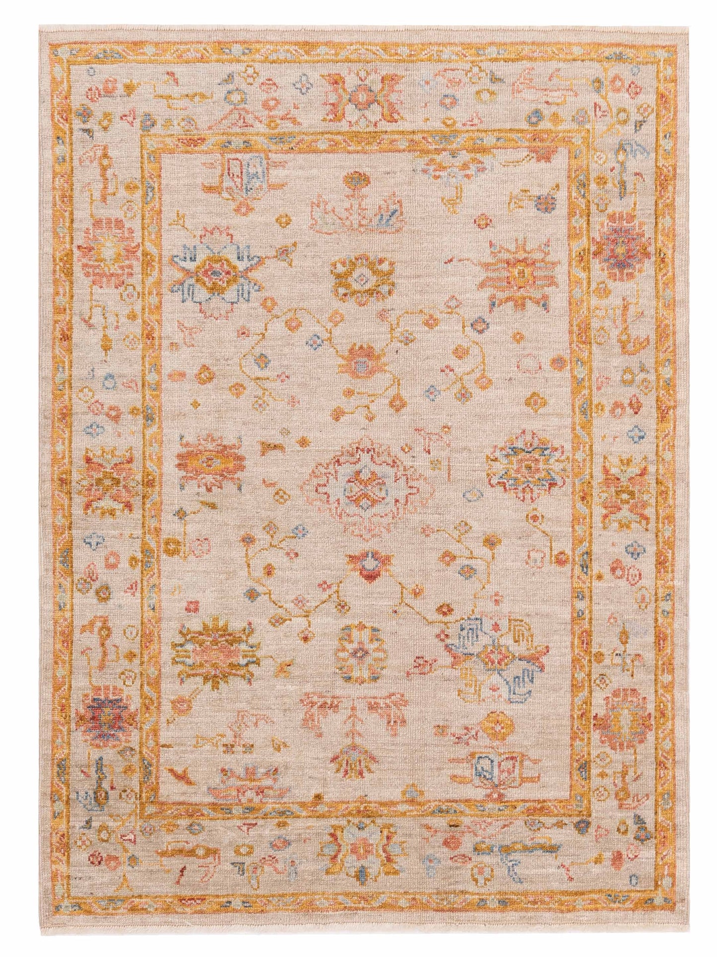 Anadol Angora Oushak  Ivory Ivory Traditional