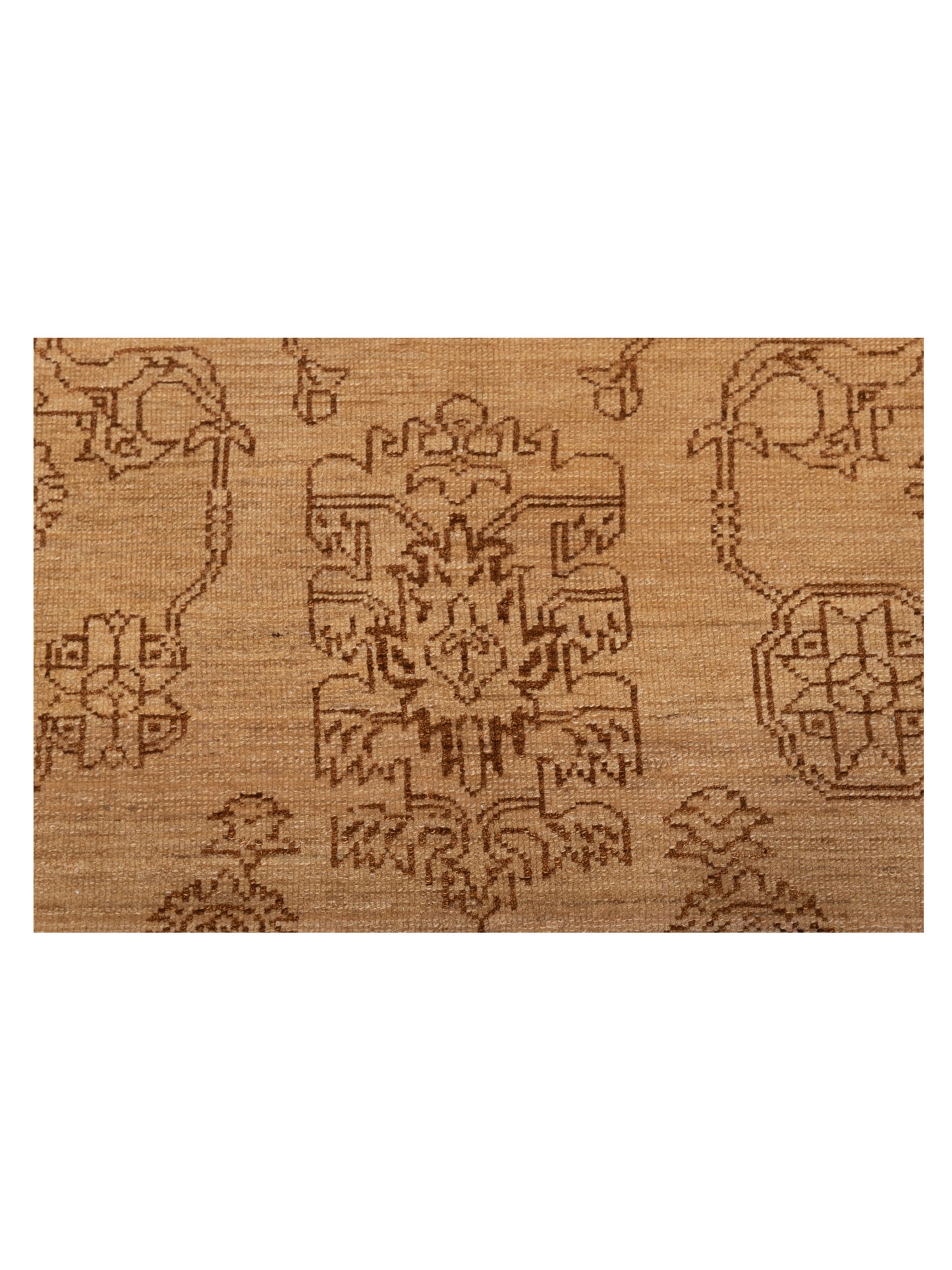 Defne Emerald Gold Copper 6.1x8.11 Hand Knotted Rug