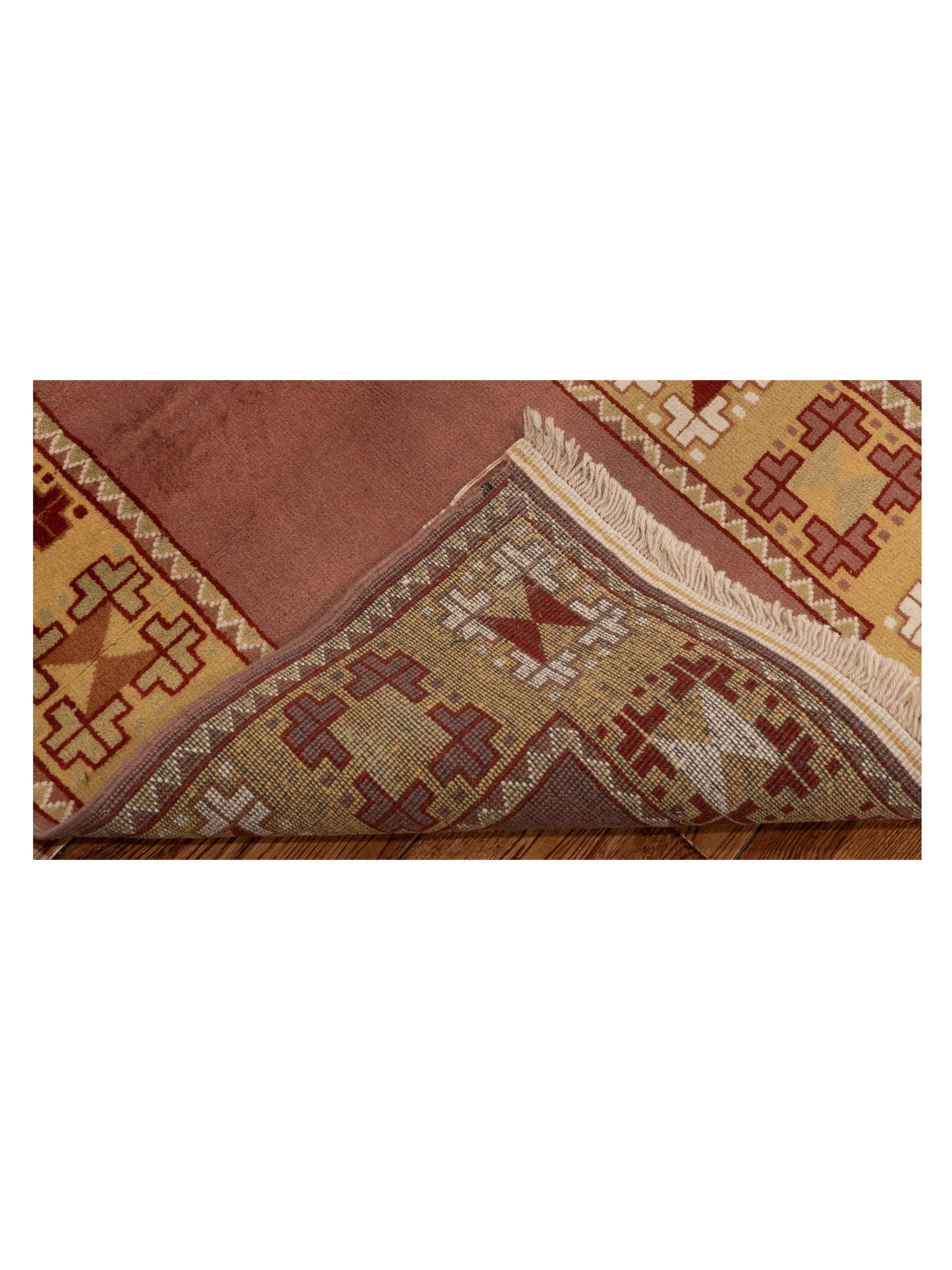 Milas 146192 Brown Gold 2.9x9.10 Hand Knotted Rug