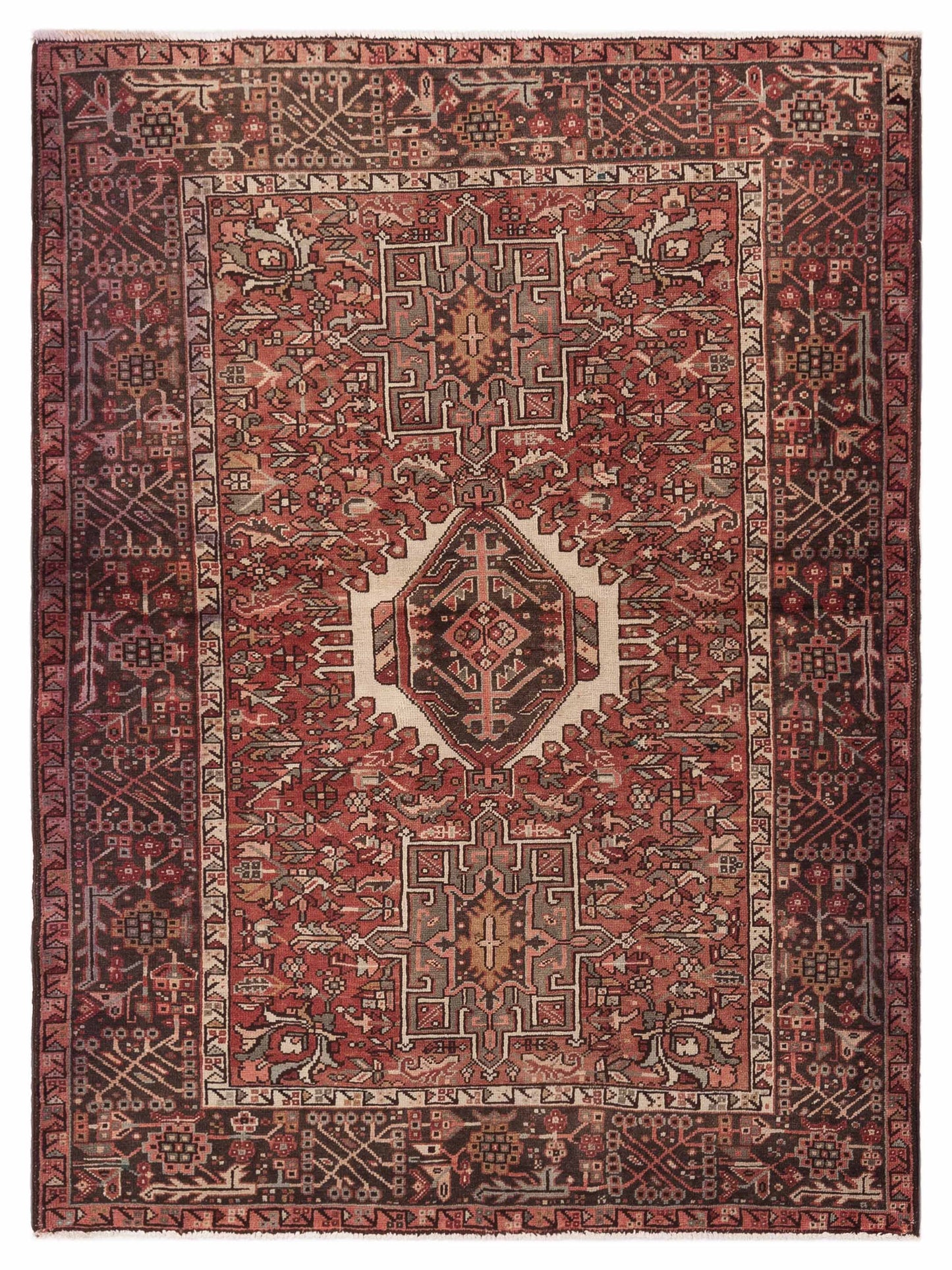 Pasha Persian  Red Brown Traditional