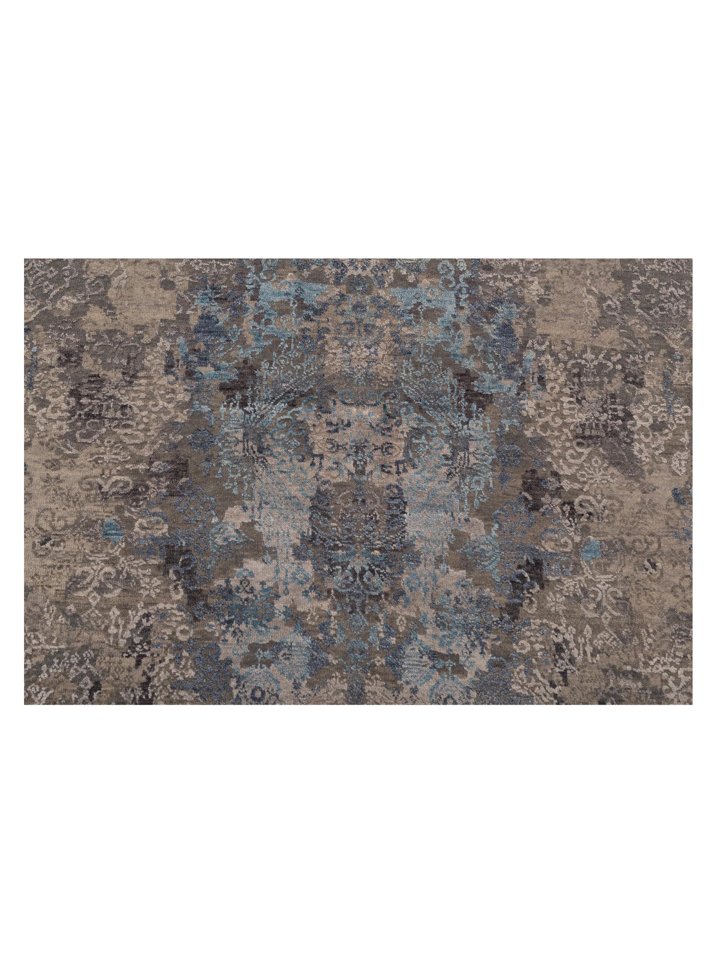 Dazzling 142719 Silver Gray 10.1x14 Hand Knotted Rug