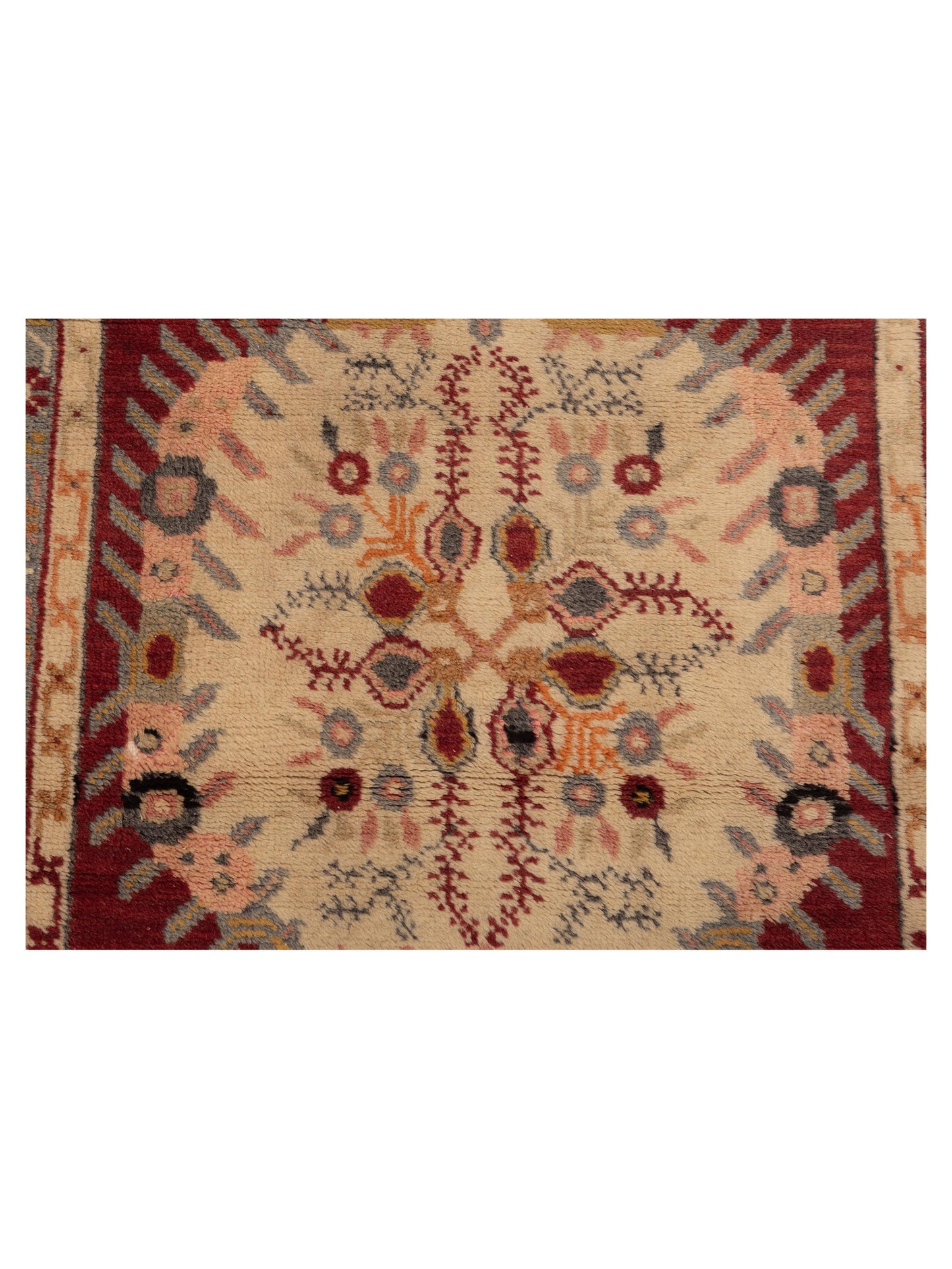 Old Anatolian 148500 Red Gray 3.1x6.2 Hand Knotted Rug