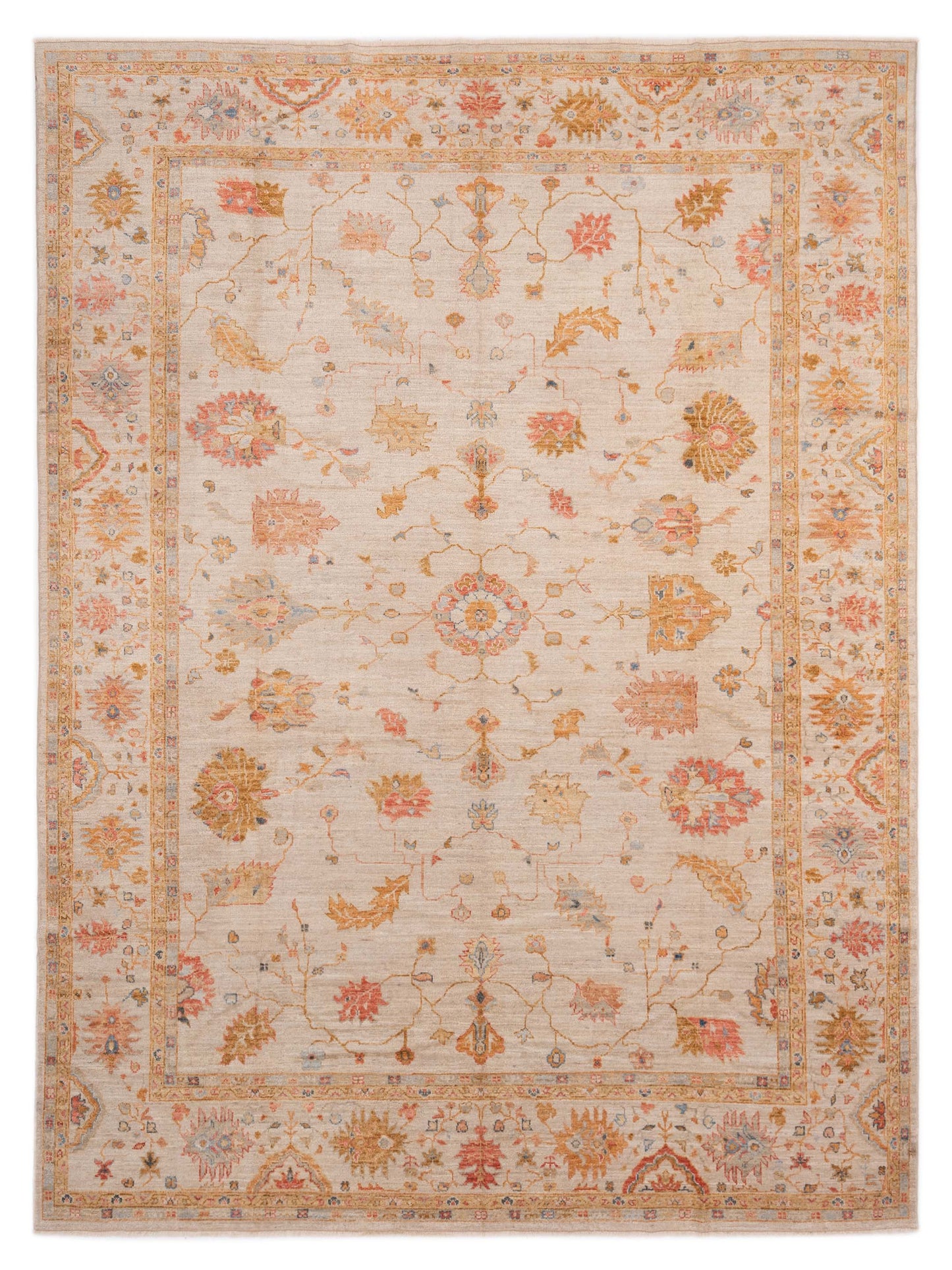 Anadol Angora Oushak  Ivory Ivory Traditional