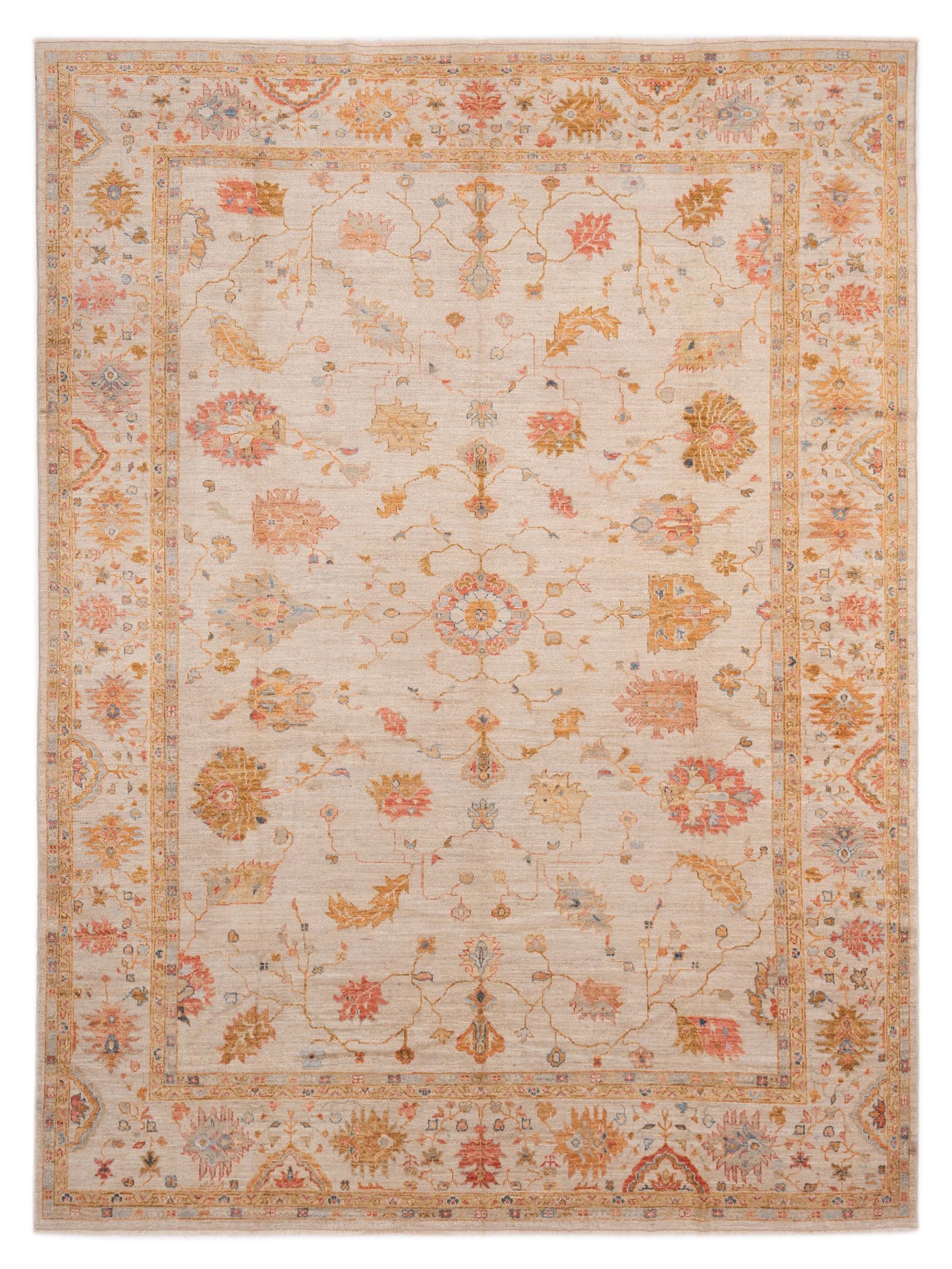 Anadol Angora Oushak  Ivory Ivory Traditional