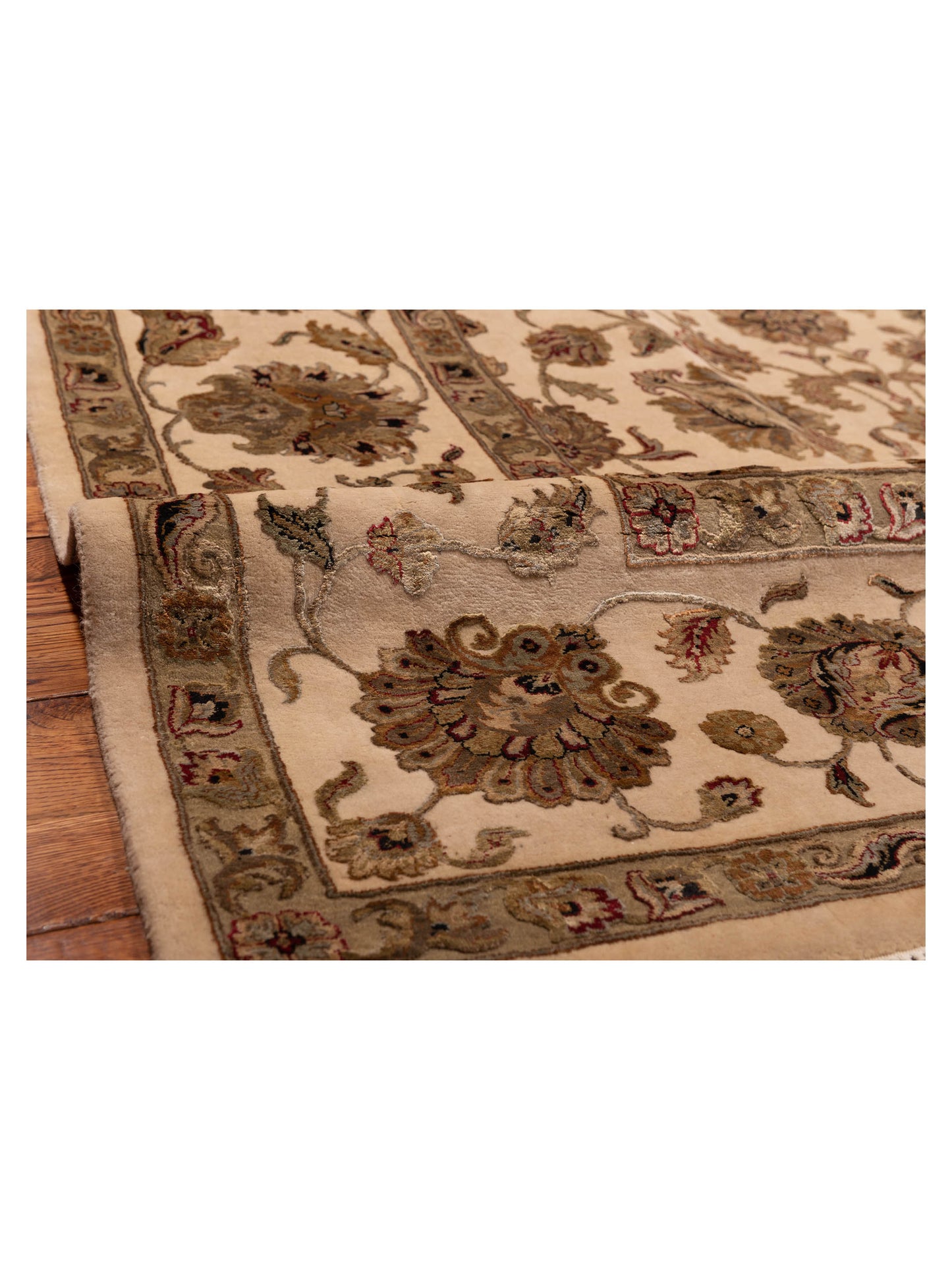 Imperial Silk 111295 Beige Beige 8.11x11.10 Hand Knotted Rug