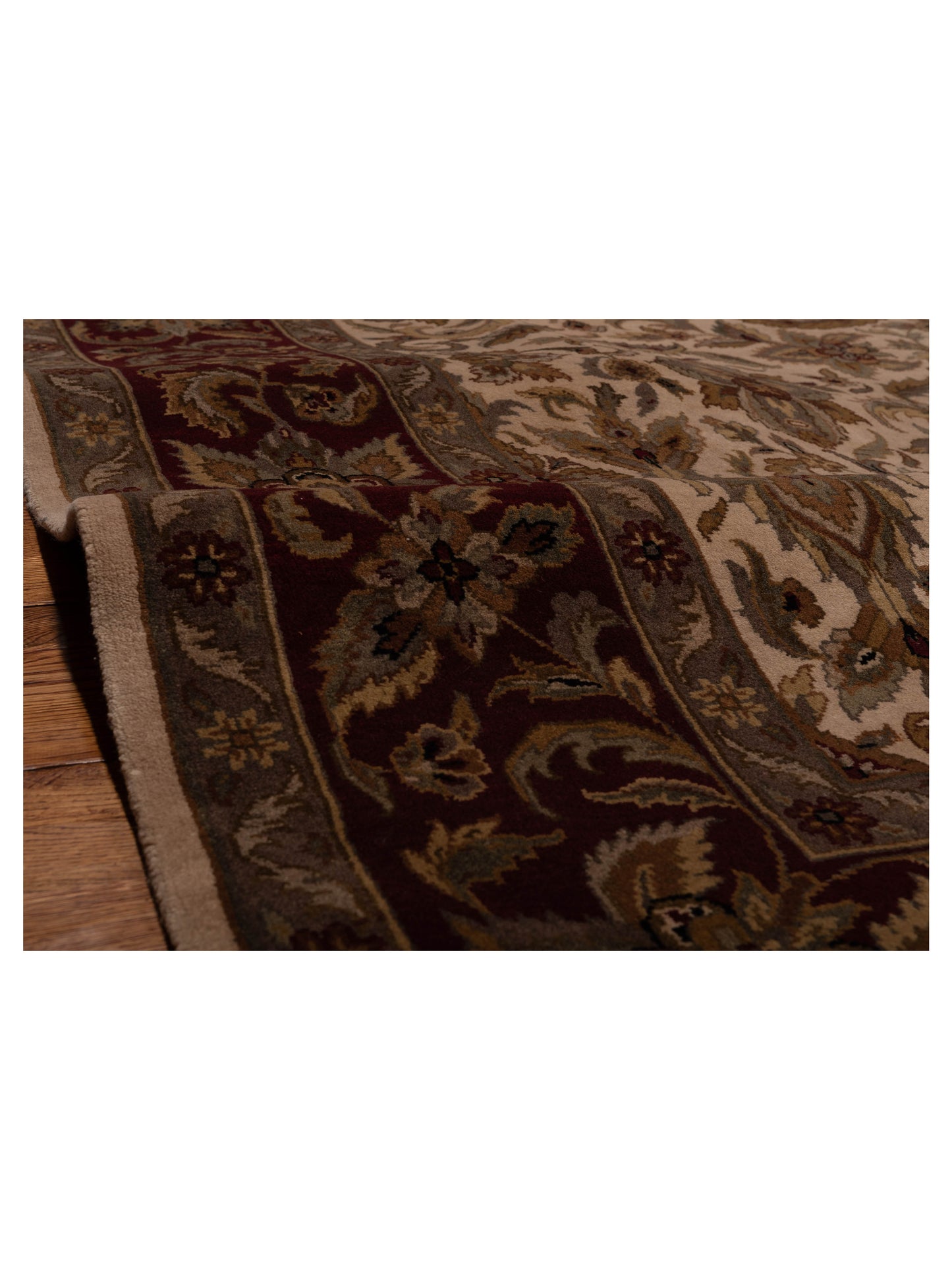 Ghazani 115012 Plum Gold 8x10 Hand Knotted Rug