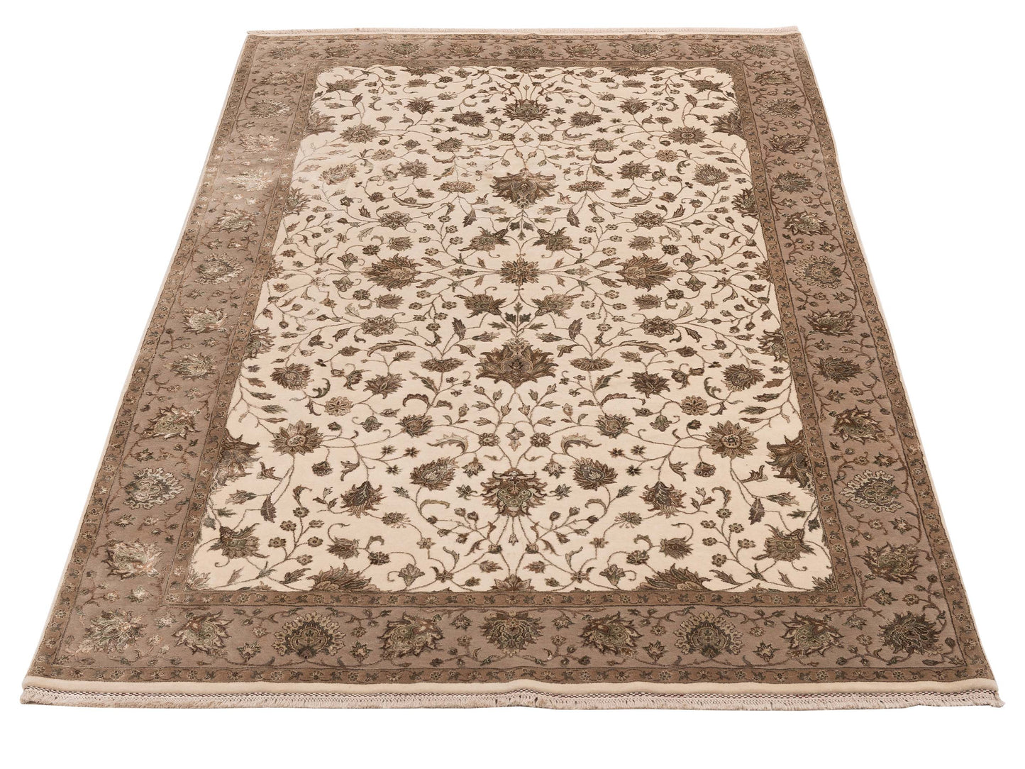 Imperial 118962 Ivory Beige 6.6x10.6 Hand Knotted Rug