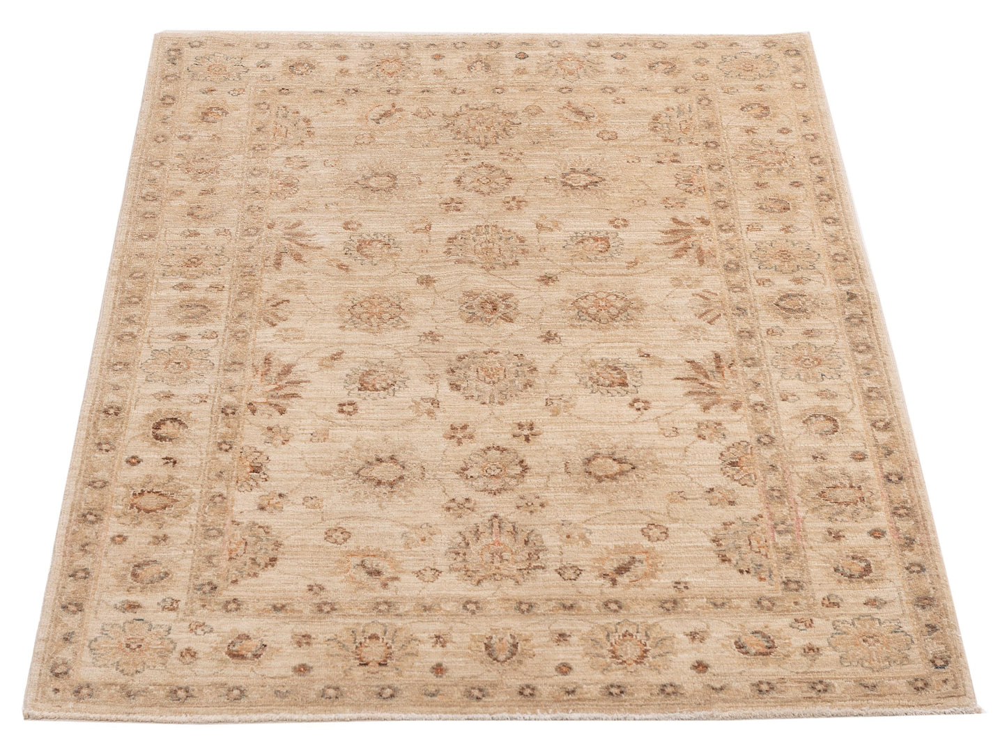 Sultan 119013 Ivory Ivory 4.1x5.11 Hand Knotted Rug