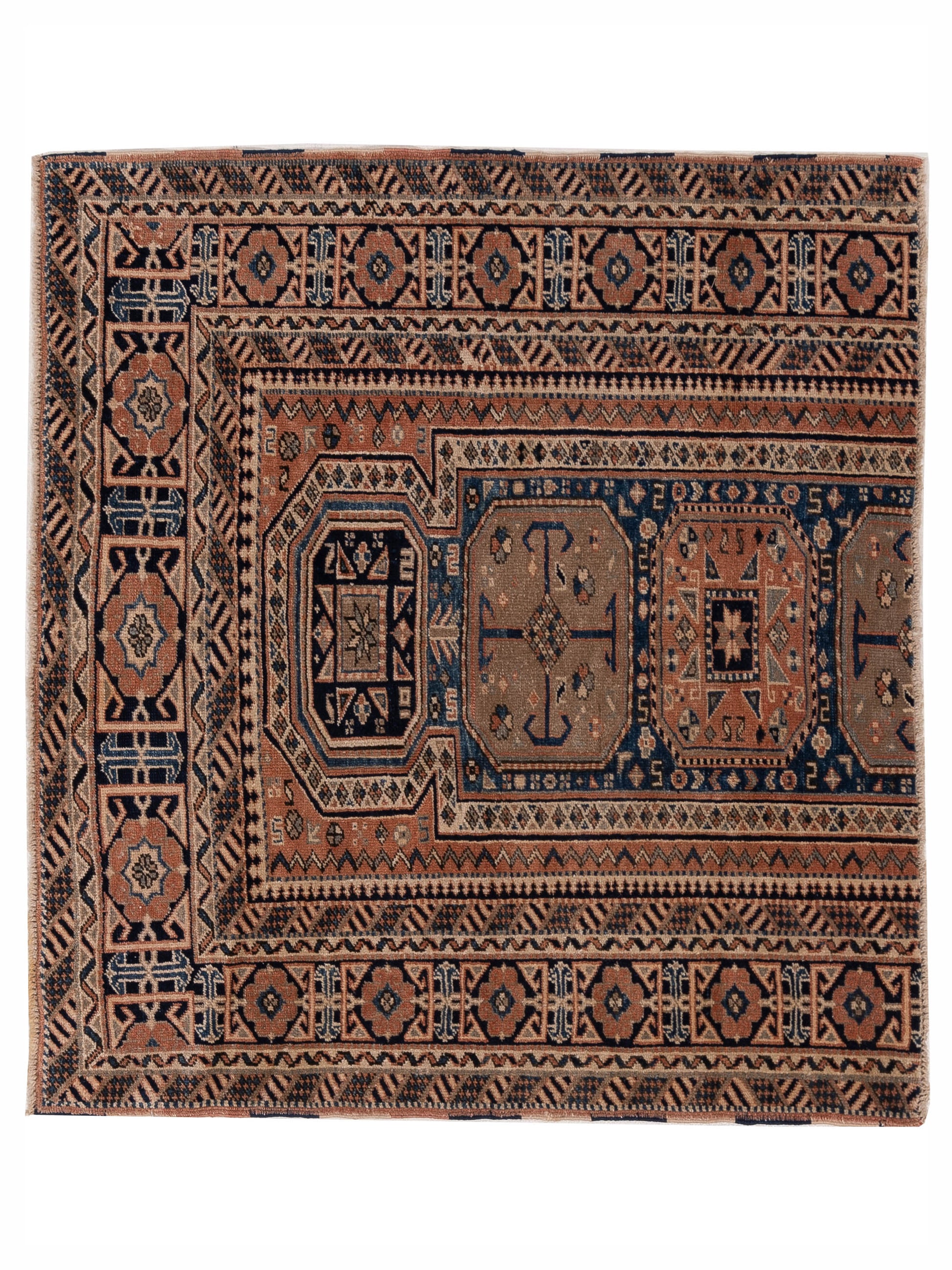 Pasha Turkish Shirwan  Orange Blue Transitional