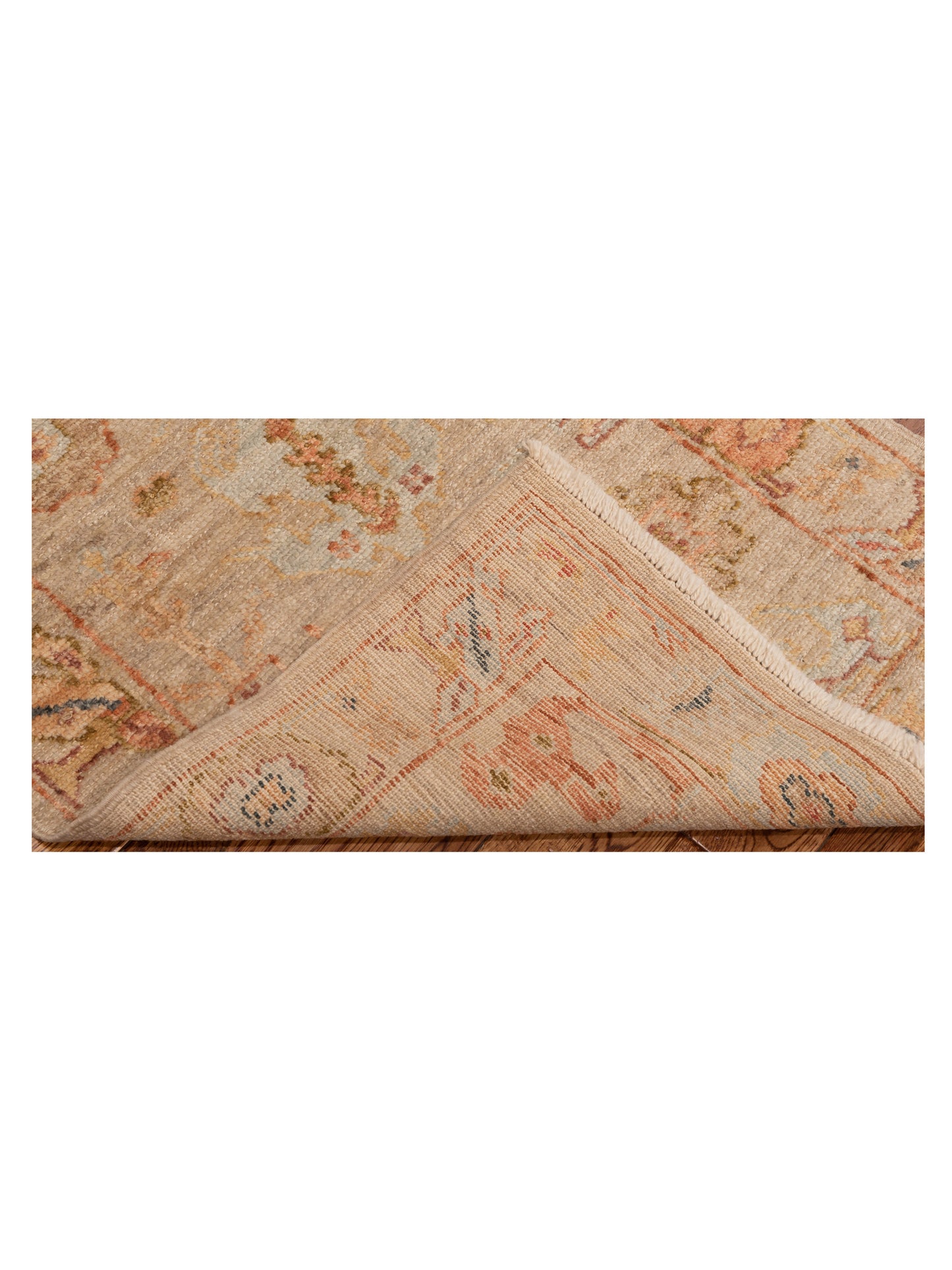 Angora Oushak 149527 Ivory Ivory 2.6x14 Hand Knotted Rug