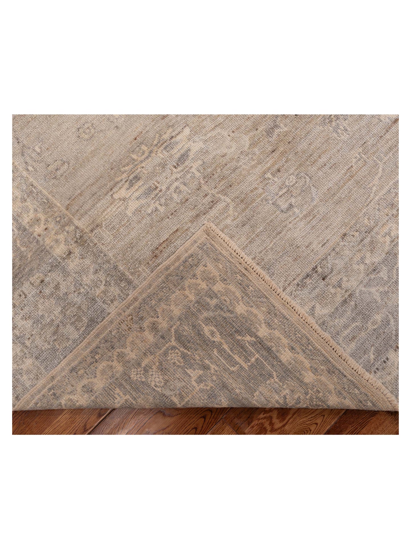 Angora Oushak 154269 Gray Gray 8.3x9.6 Hand Knotted Rug