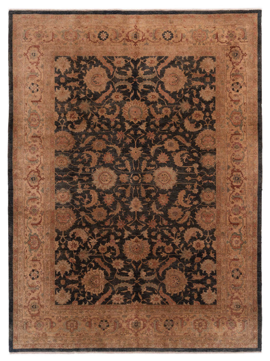 Rajpur Ghazani  Charcoal Gold Traditional