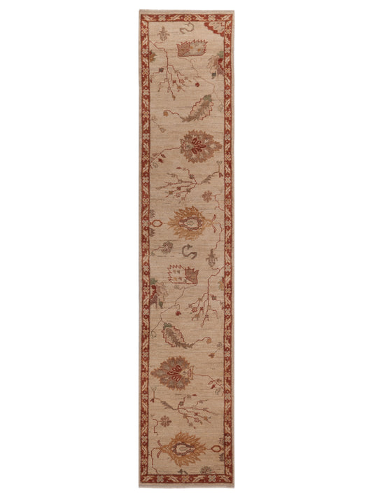 Anadol Angora Oushak  Ivory Rust Traditional