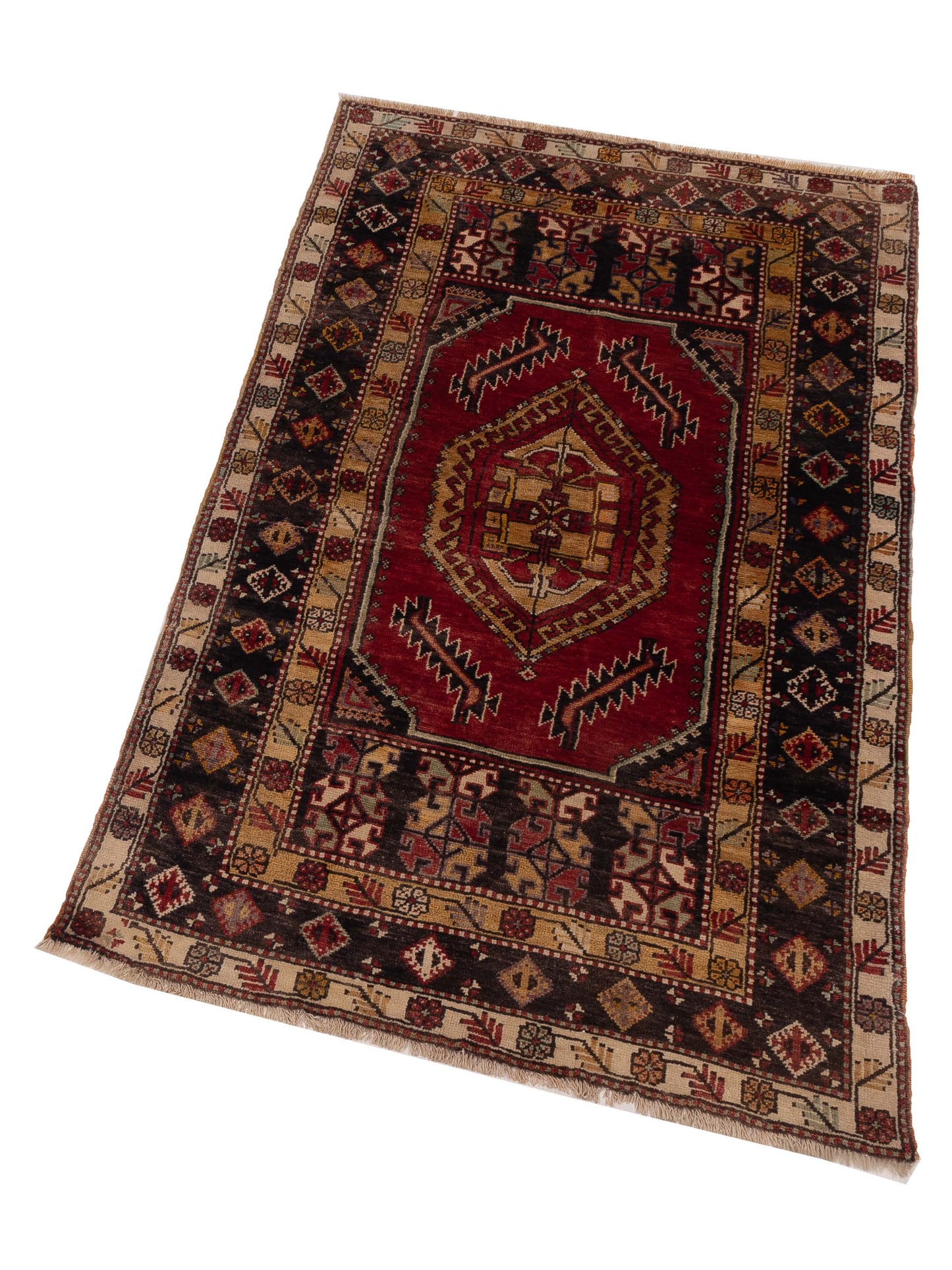 Old Anatolian 148518 Red Brown 3.4x5.9 Hand Knotted Rug