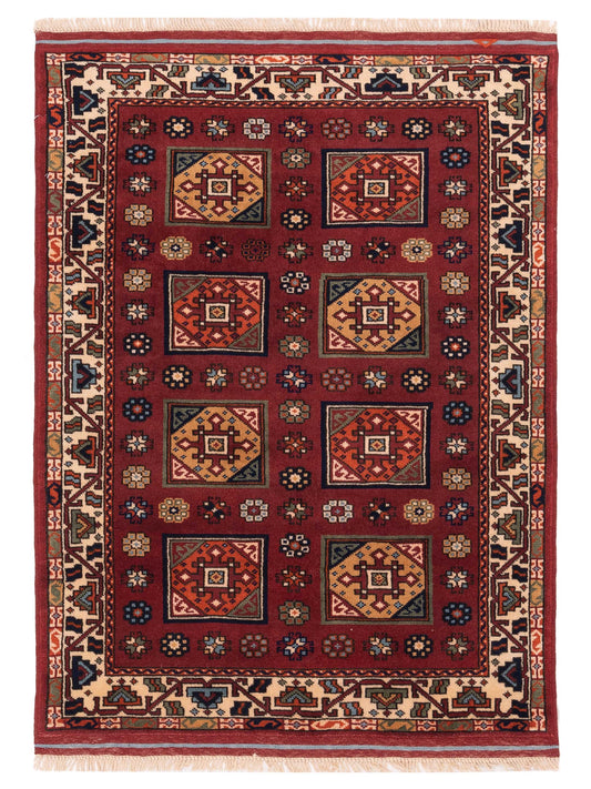 Pasha Turkish Shirwan  Red Ivory Traditional