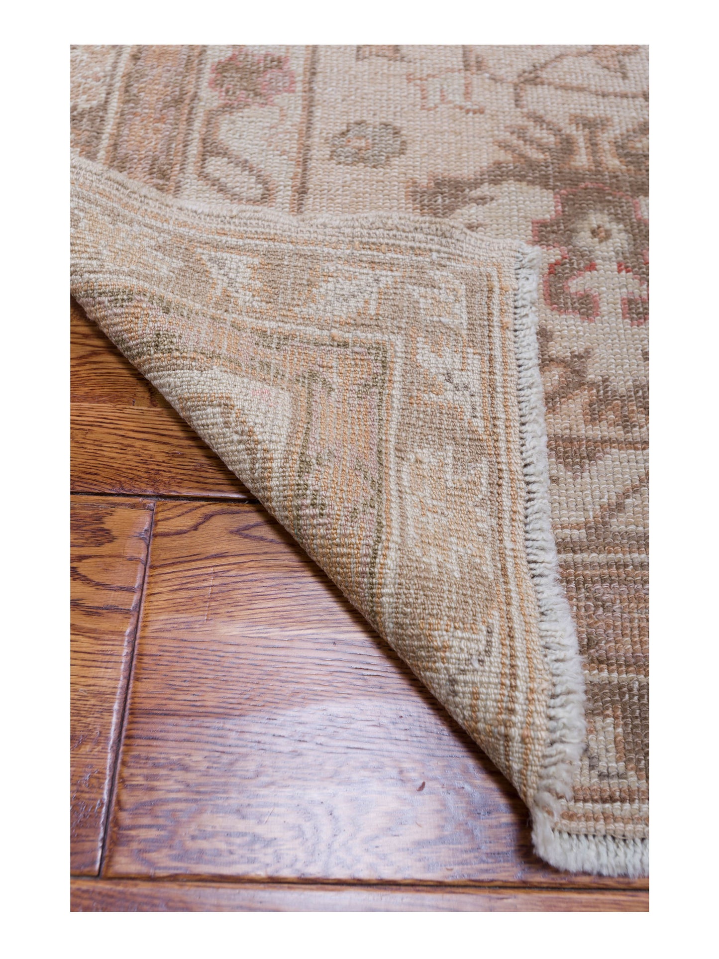 Angora Oushak 108098 Cream Cream 10.10x14.10 Hand Knotted Rug